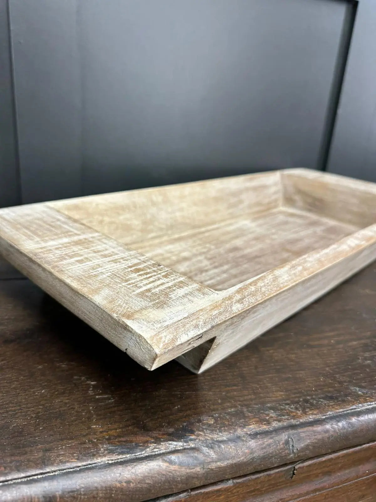 Rustic Wooden Serving Bowl / Fruit Bread Antipasti Cheese Board Tray RUSTIC WAREHOUSE NORFOLK