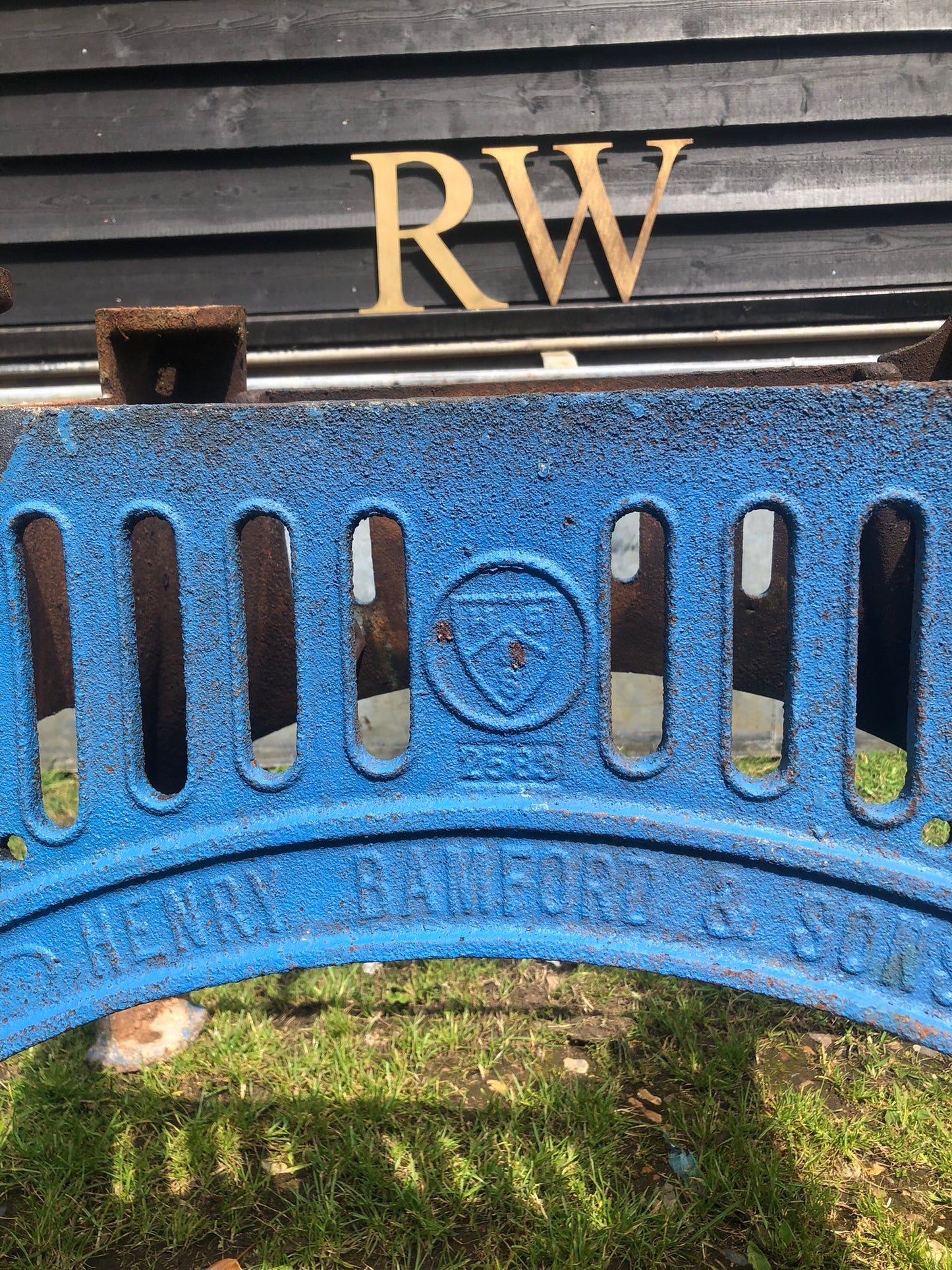 Cast Iron Industrial Henry Bamford And Sons Table Base Reclaimed Original.