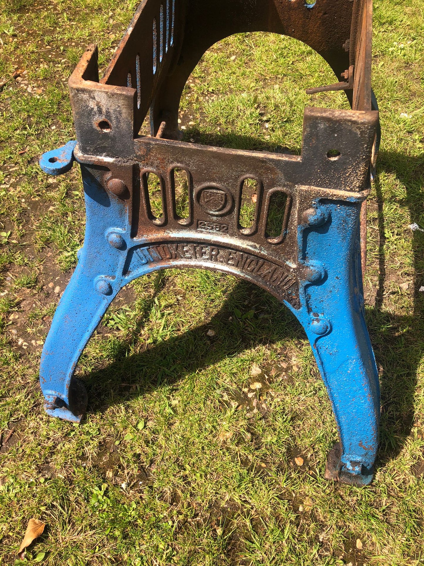 Cast Iron Industrial Henry Bamford And Sons Table Base Reclaimed Original.