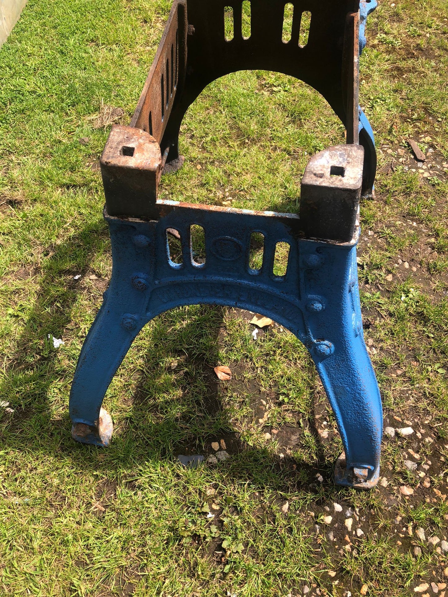 Cast Iron Industrial Henry Bamford And Sons Table Base Reclaimed Original.