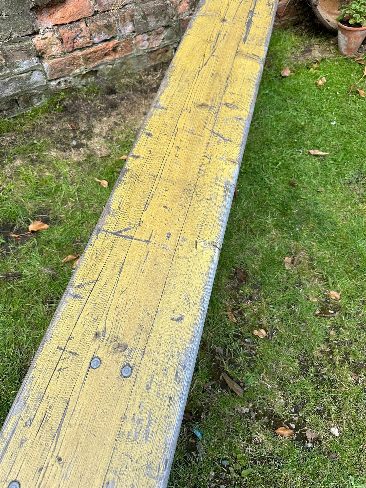 Beer Festival Fold Up Bench / Picnic Bench / Hallway Seating Garden Furniture (4 RUSTIC WAREHOUSE NORFOLK
