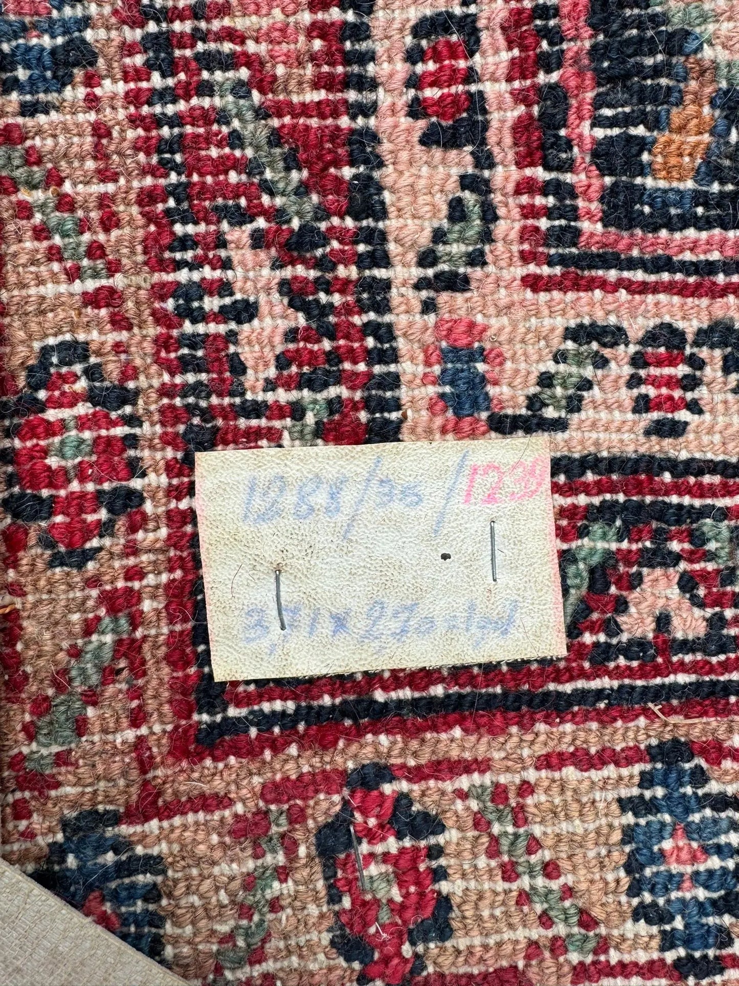 Large Red Oriental Wool Rug – Hand Made Traditional Carpet 381 x 270 cm RUSTIC WAREHOUSE NORFOLK