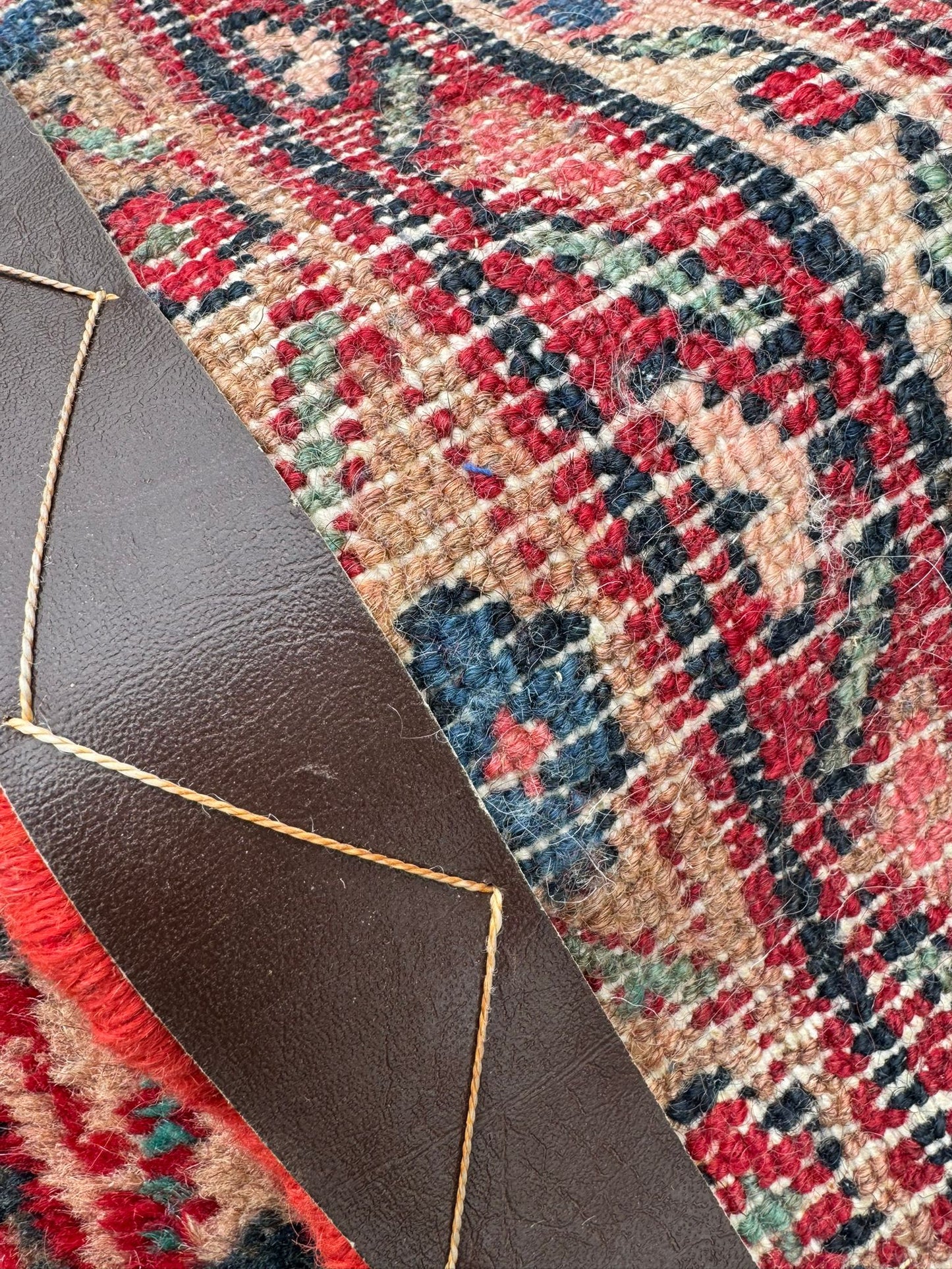 Vintage Hand Made Traditional Oriental Wool Red Large Carpet 381x270cm