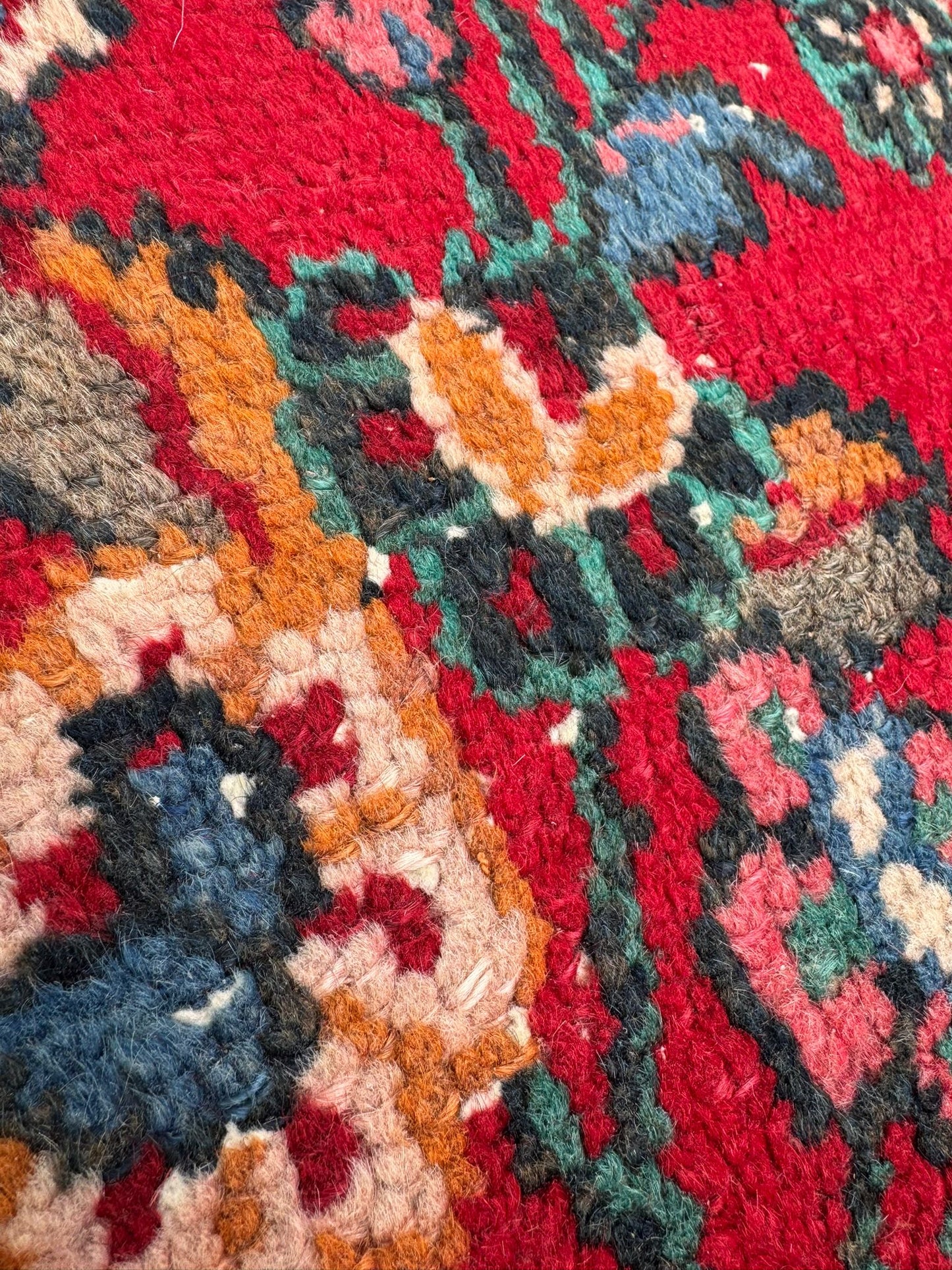 Vintage Hand Made Traditional Oriental Wool Red Large Carpet 381x270cm