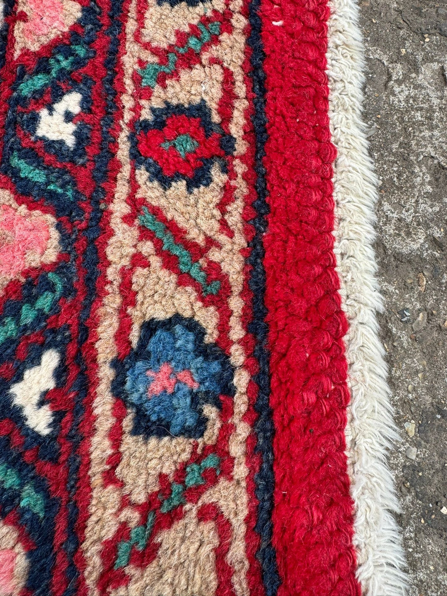 Vintage Hand Made Traditional Oriental Wool Red Large Carpet 381x270cm