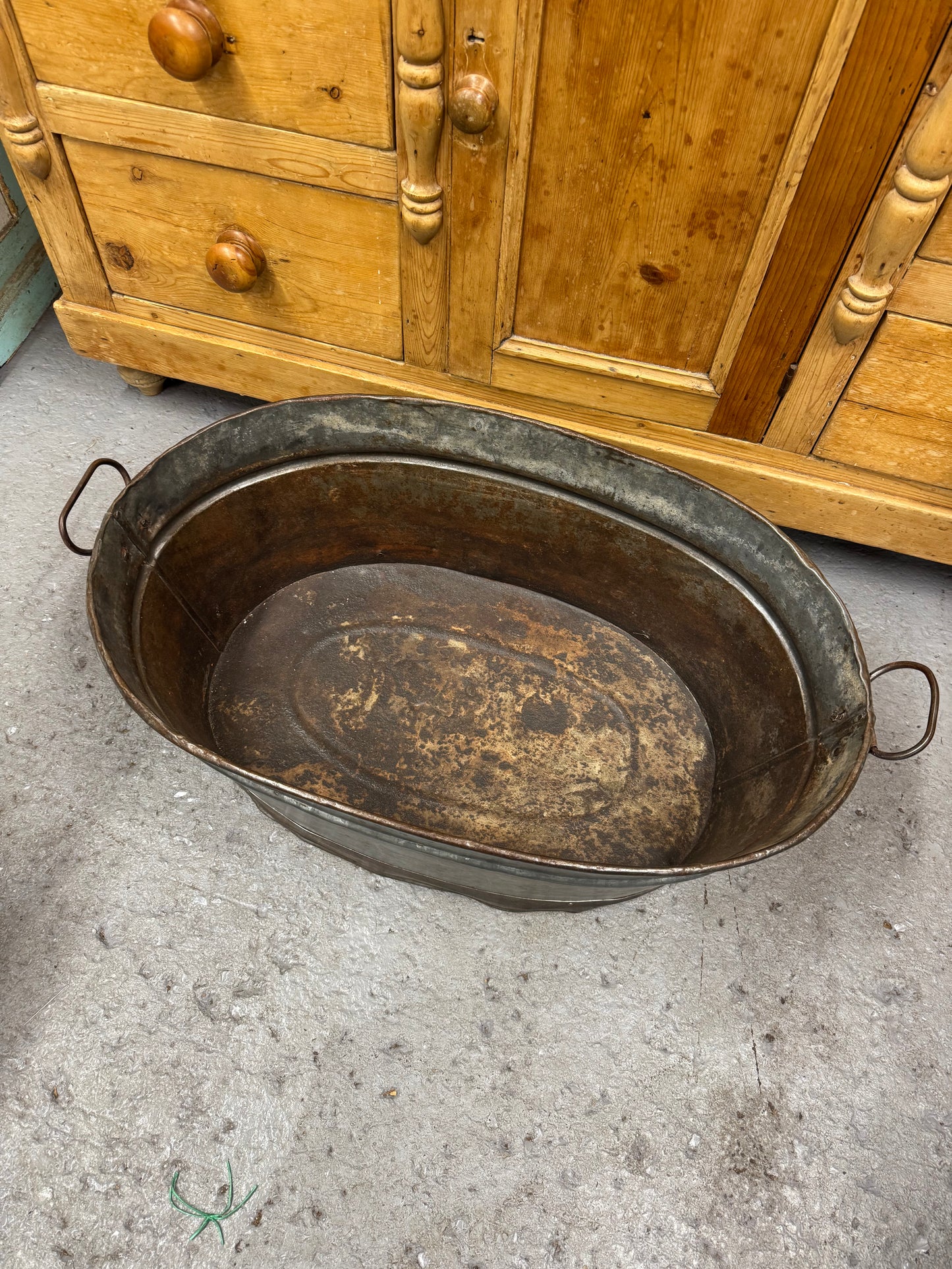 Oval Galvanised Planter / Plant Pot / Shrub Tree Planter / Garden Patio Tub / Log Basket / Kindling