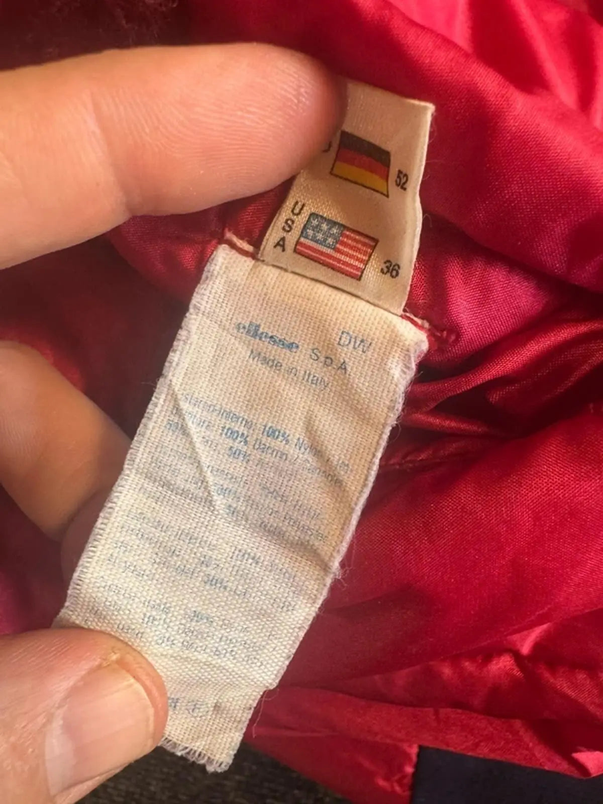 Original Vintage 1980s reversible Ellesse Ski / puffer Jacket coat Large #310 ellesse