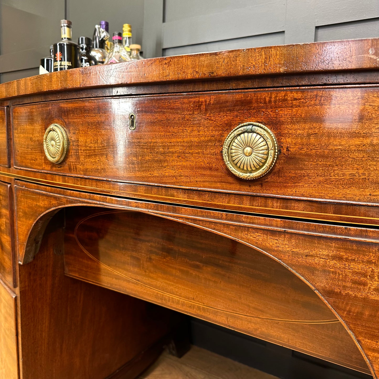 Antique Mahogany Sideboard / Cocktail Cabinet / Buffet Server / 19thC