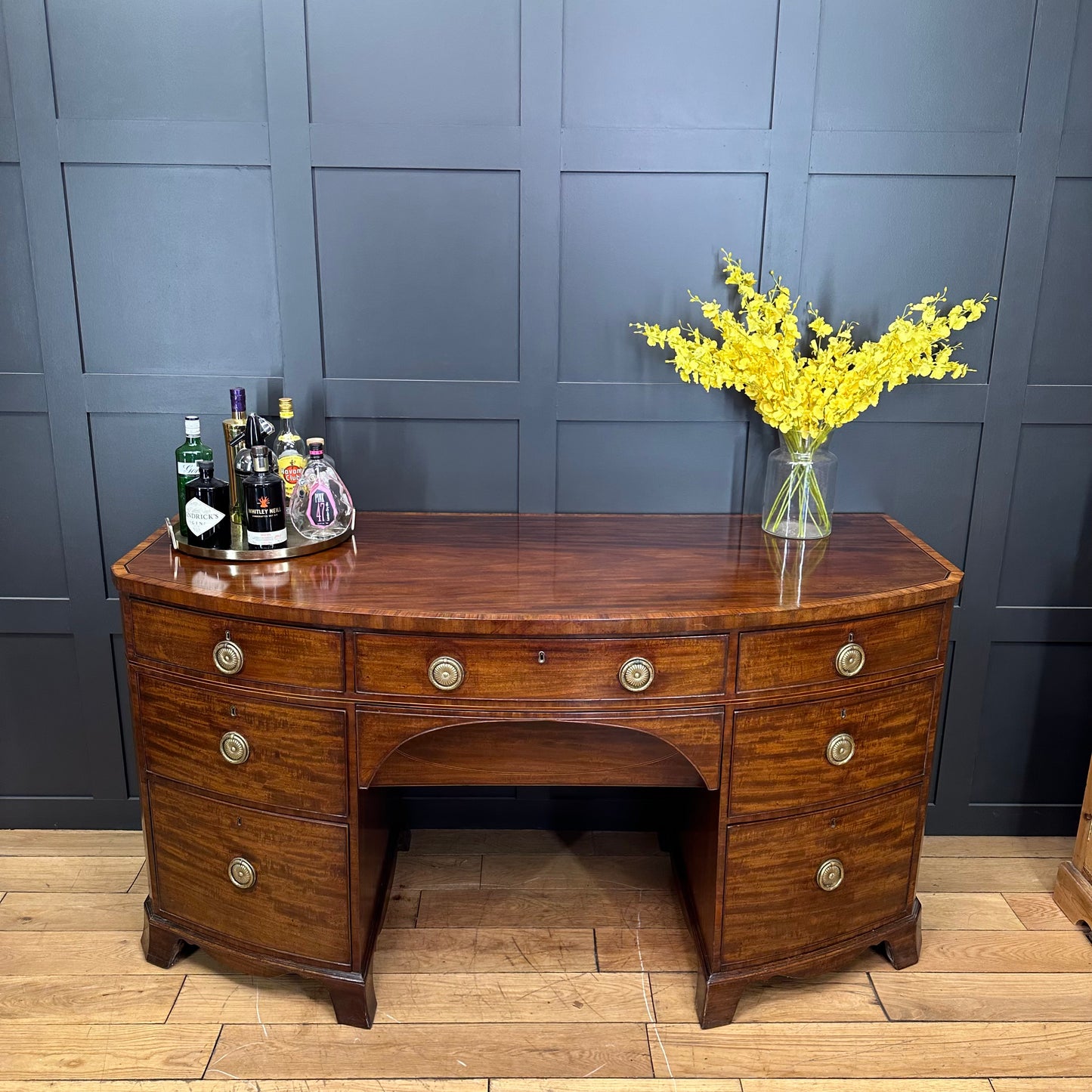 Antique Mahogany Sideboard / Cocktail Cabinet / Buffet Server / 19thC