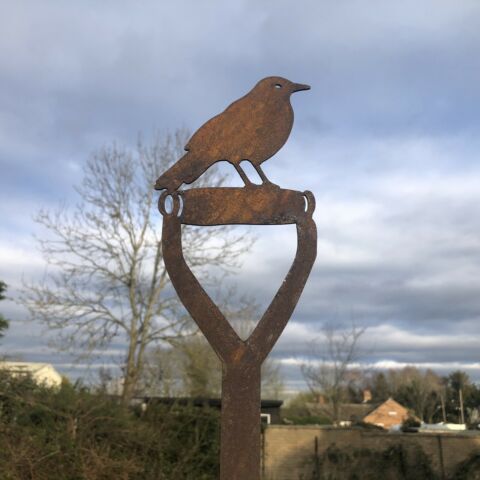 Rusty Metal Garden Spade Decorations