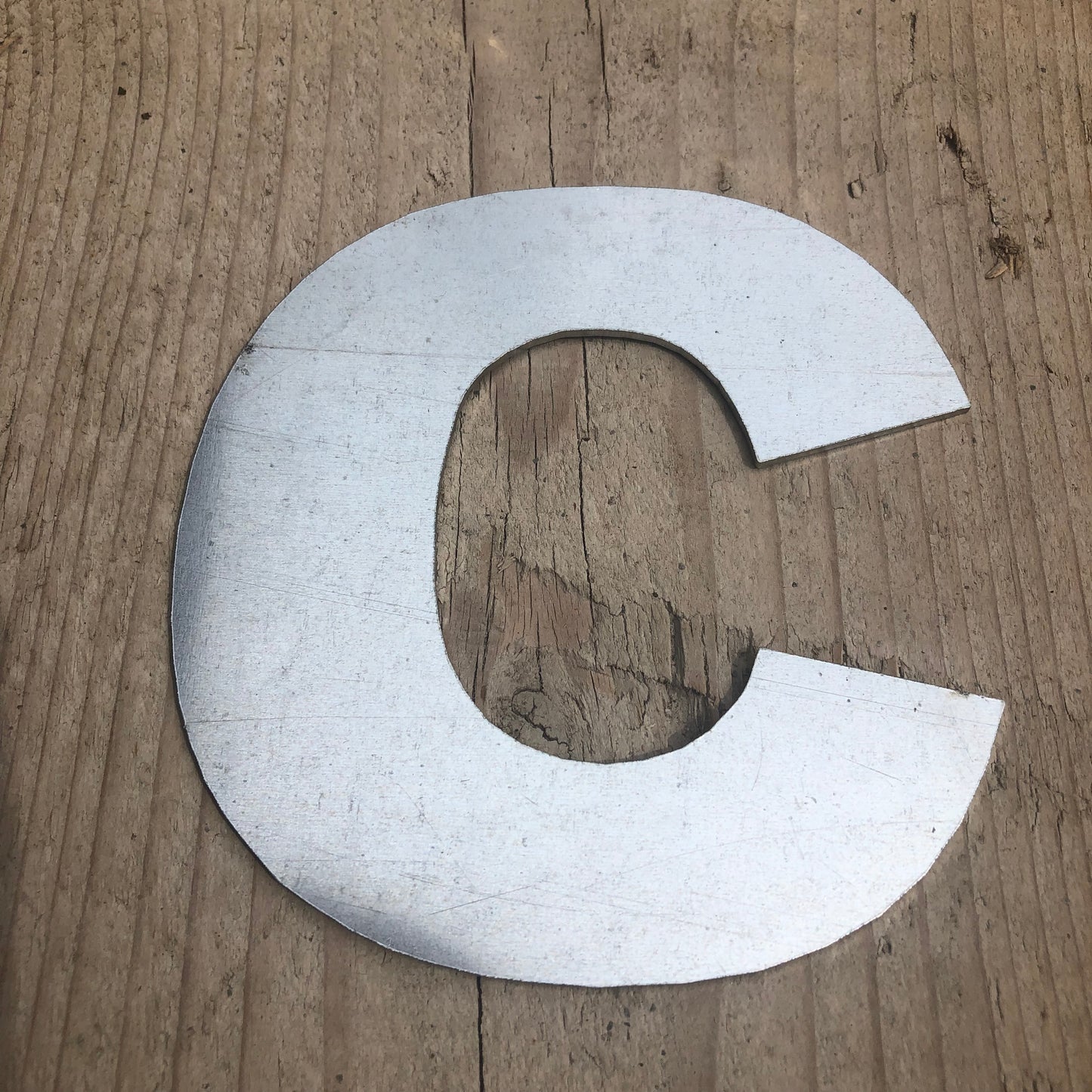 5" Galvanised Steel Fat Font Letters A-Z 0-9