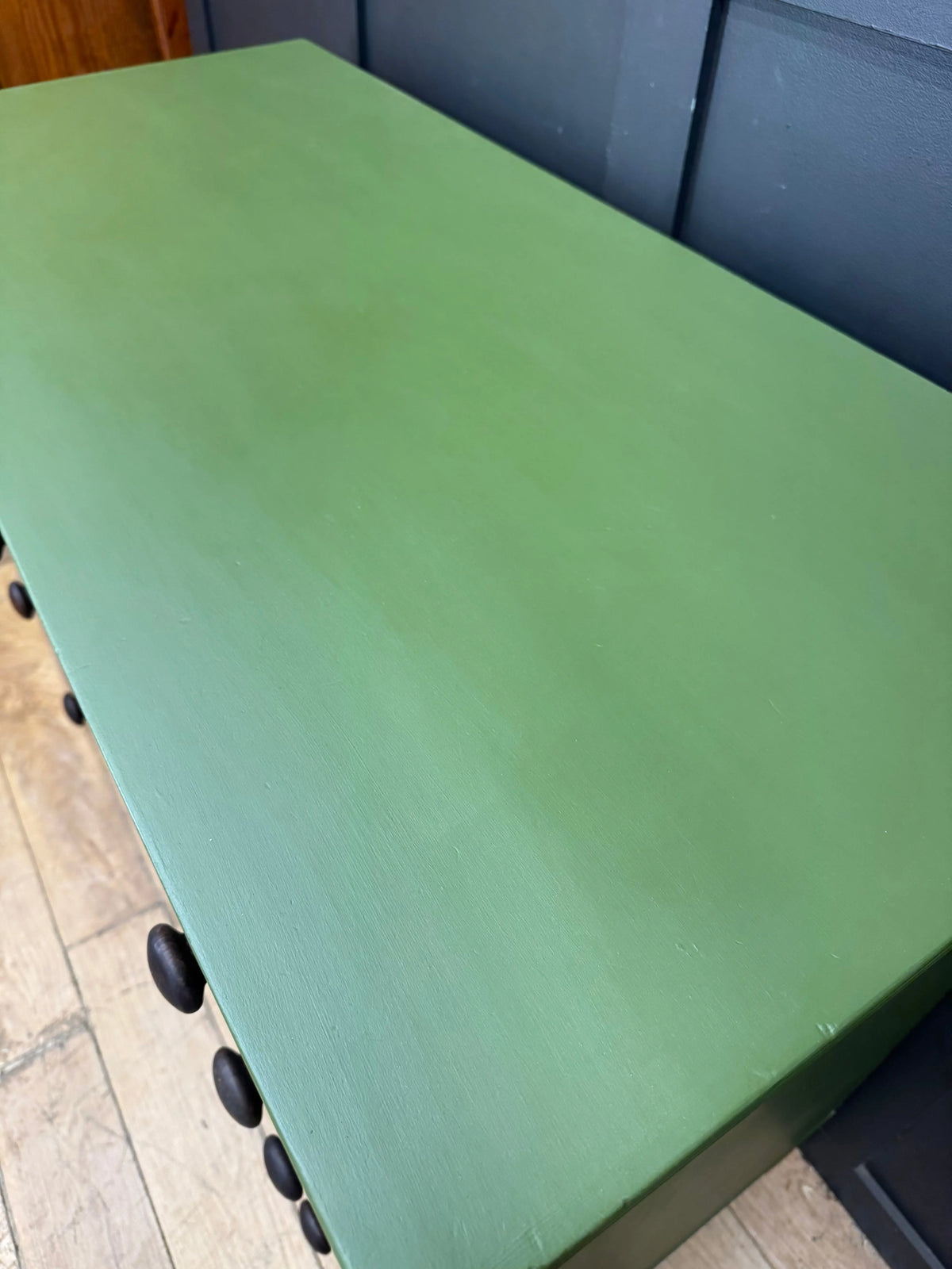 Antique Chest of Drawers Large Vintage Bedroom Storage Green Painted  Drawers