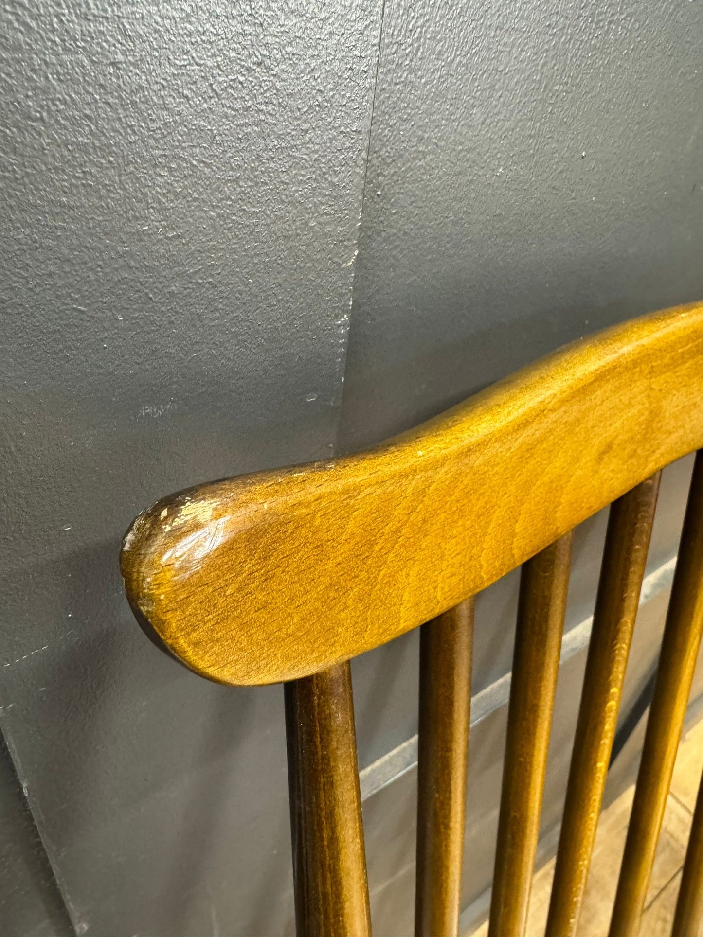 Retro Set of 4 Ercol Goldsmith “Moustache” Dining Kitchen Chairs /Elm And Beech