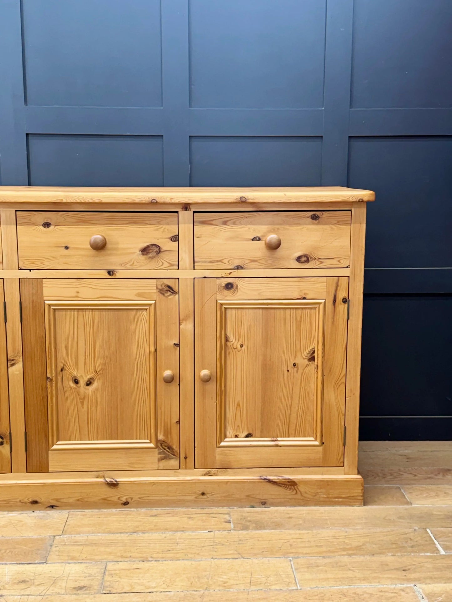 Large Solid Pine Kitchen Sideboard 4 Door 4 Drawer Rustic Farmhouse