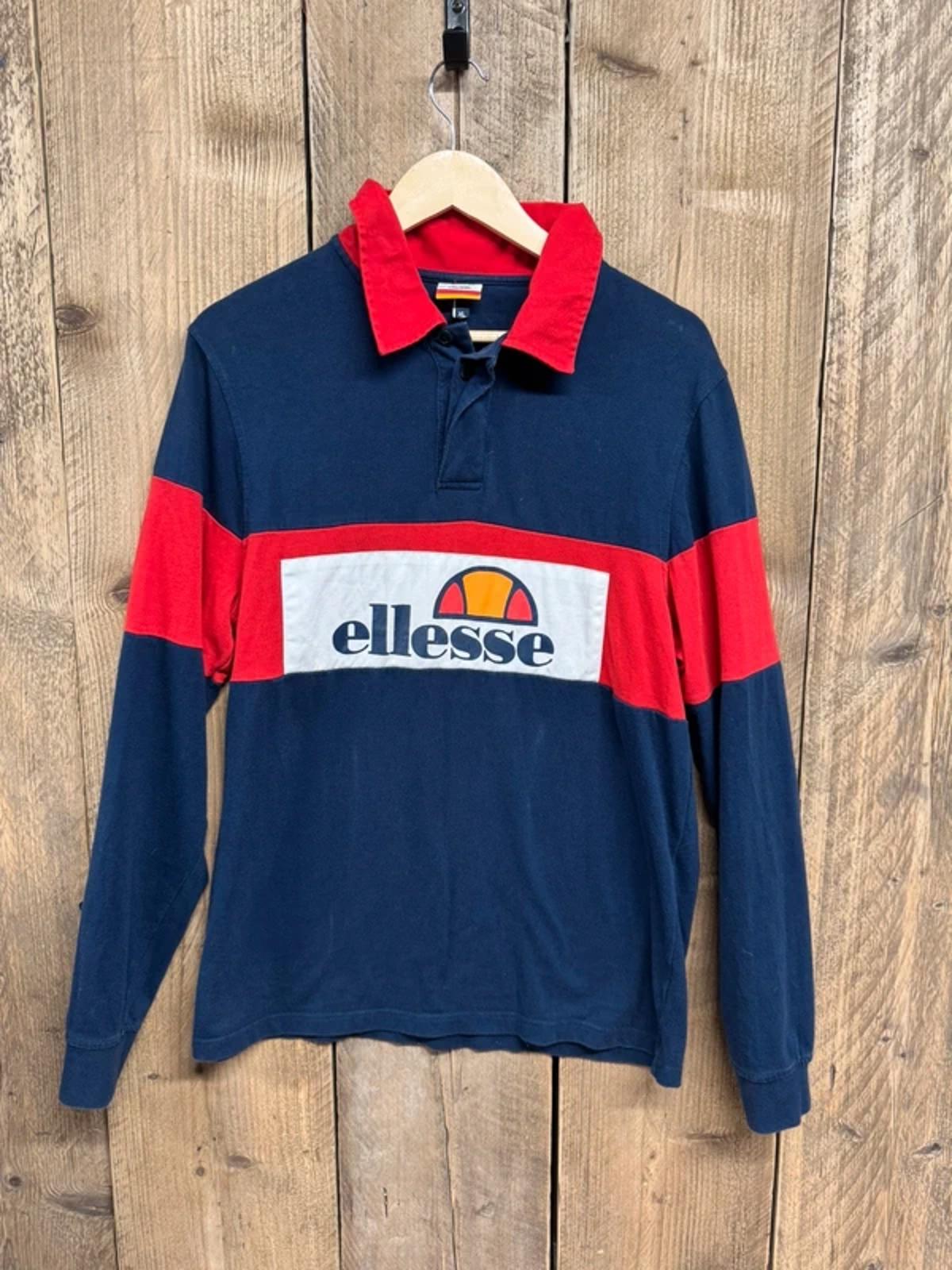 Rare Vintage Ellesse Rugby Top Jumper Sweater XL