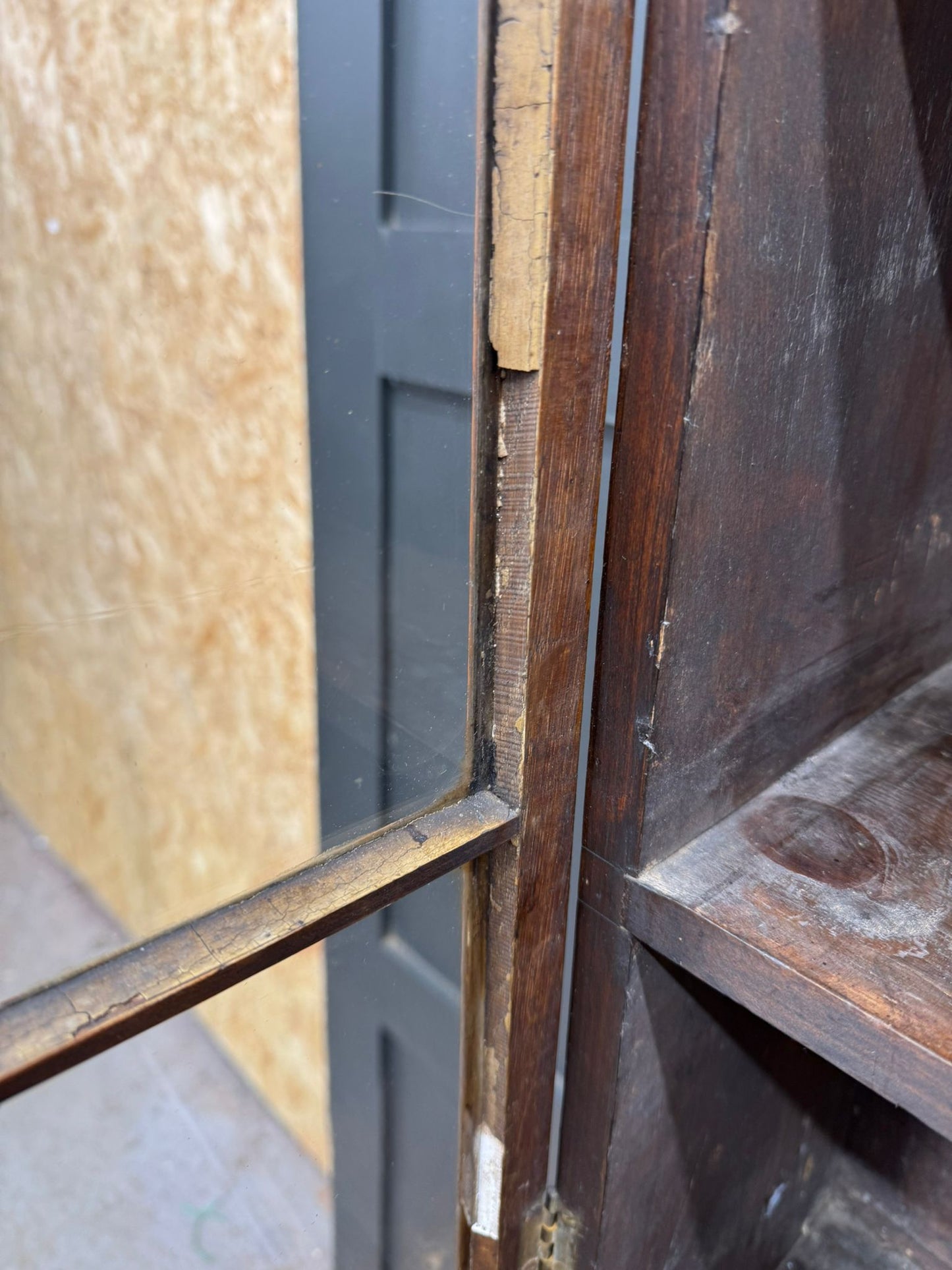 19th Century Provincial Oak Welsh Dresser –Glazed Cabinets Plate Racks Cupboard