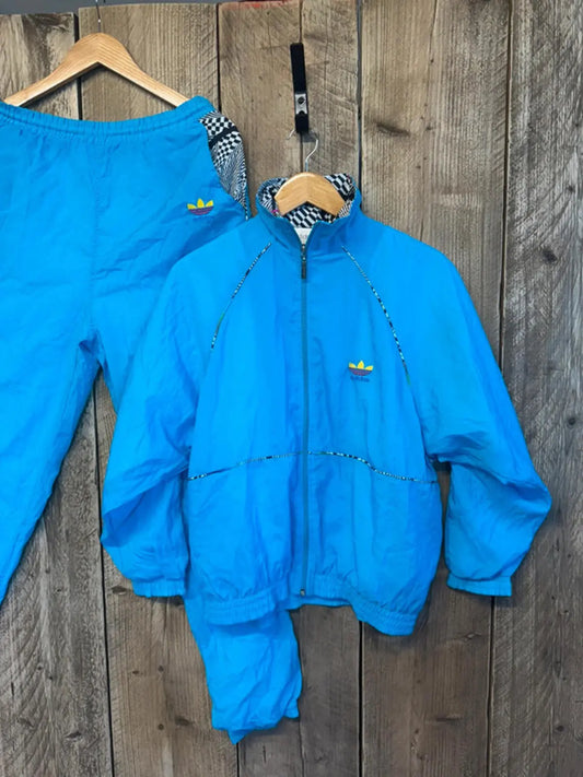 Original 1980s Adidas Women’s Full Shell Suit Top and Bottoms Size 12 adidas