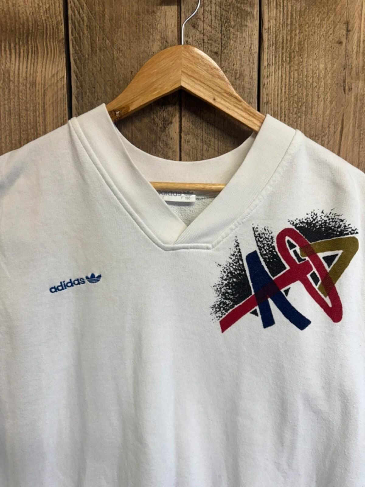 Vintage 1980s Adidas Stefan Edberg sleeveless Jumper Tank Top Large #325