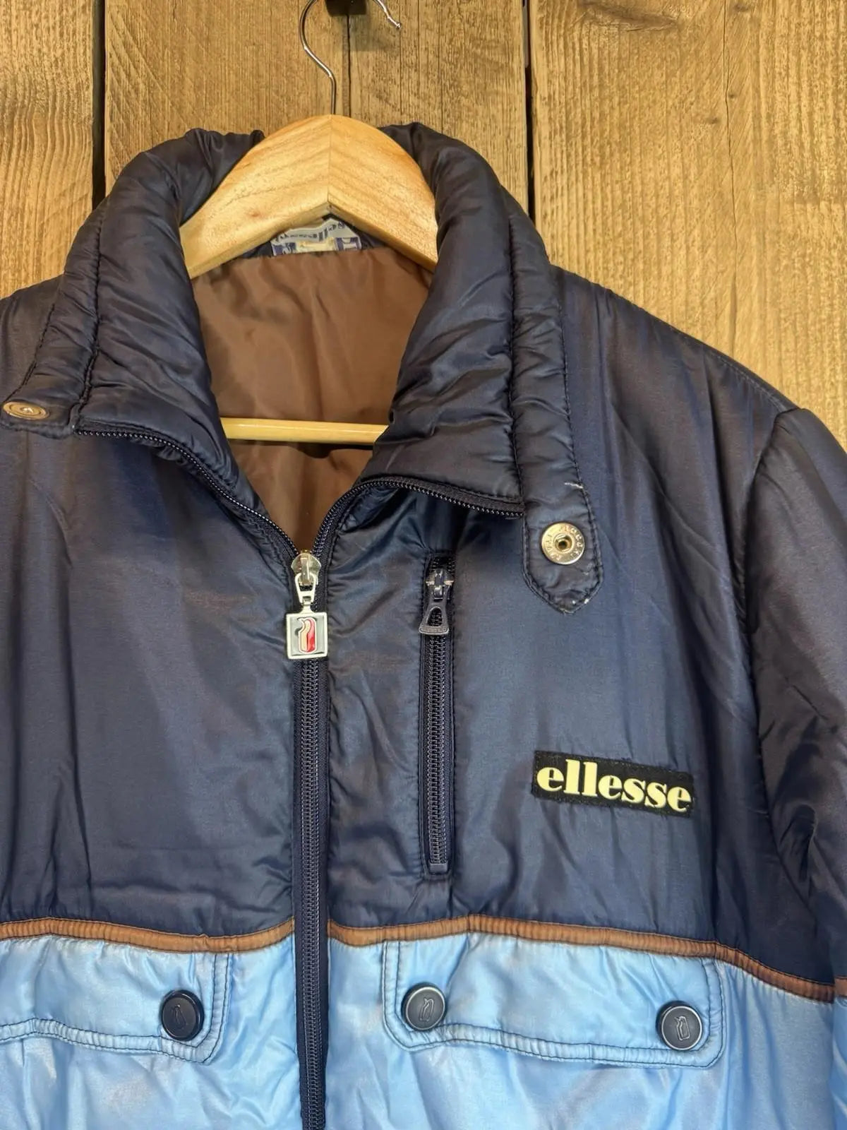 A Original Vintage Ellese Ski Jacket Coat Mens Large Penguin Logo 1968-75 Rare ellesse