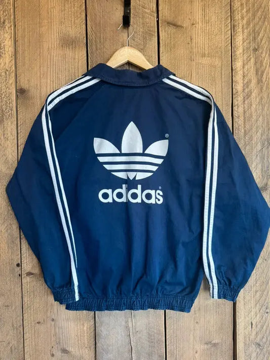 Vintage 90s Adidas Drill Top Tracksuit Jumper Sweatshirt Medium #401