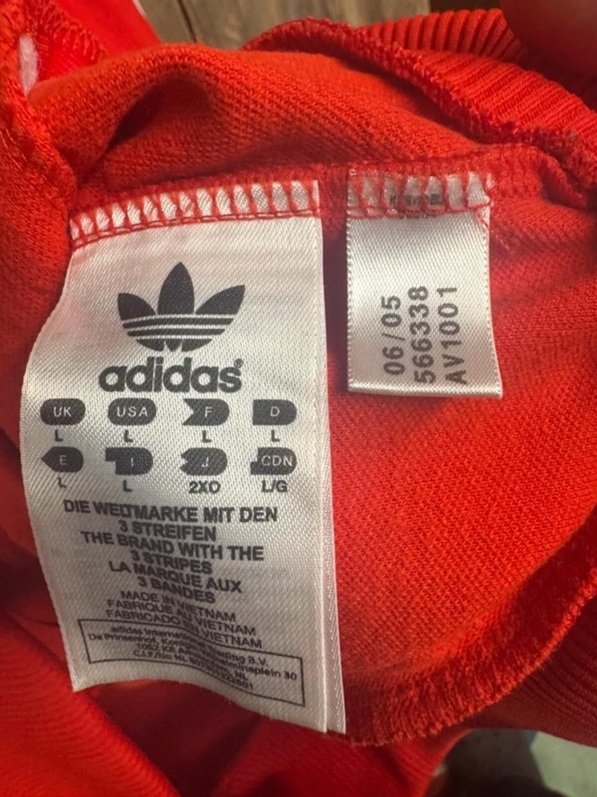 Vintage Adidas Originals Czechoslovakia Tracksuit Top Large #315