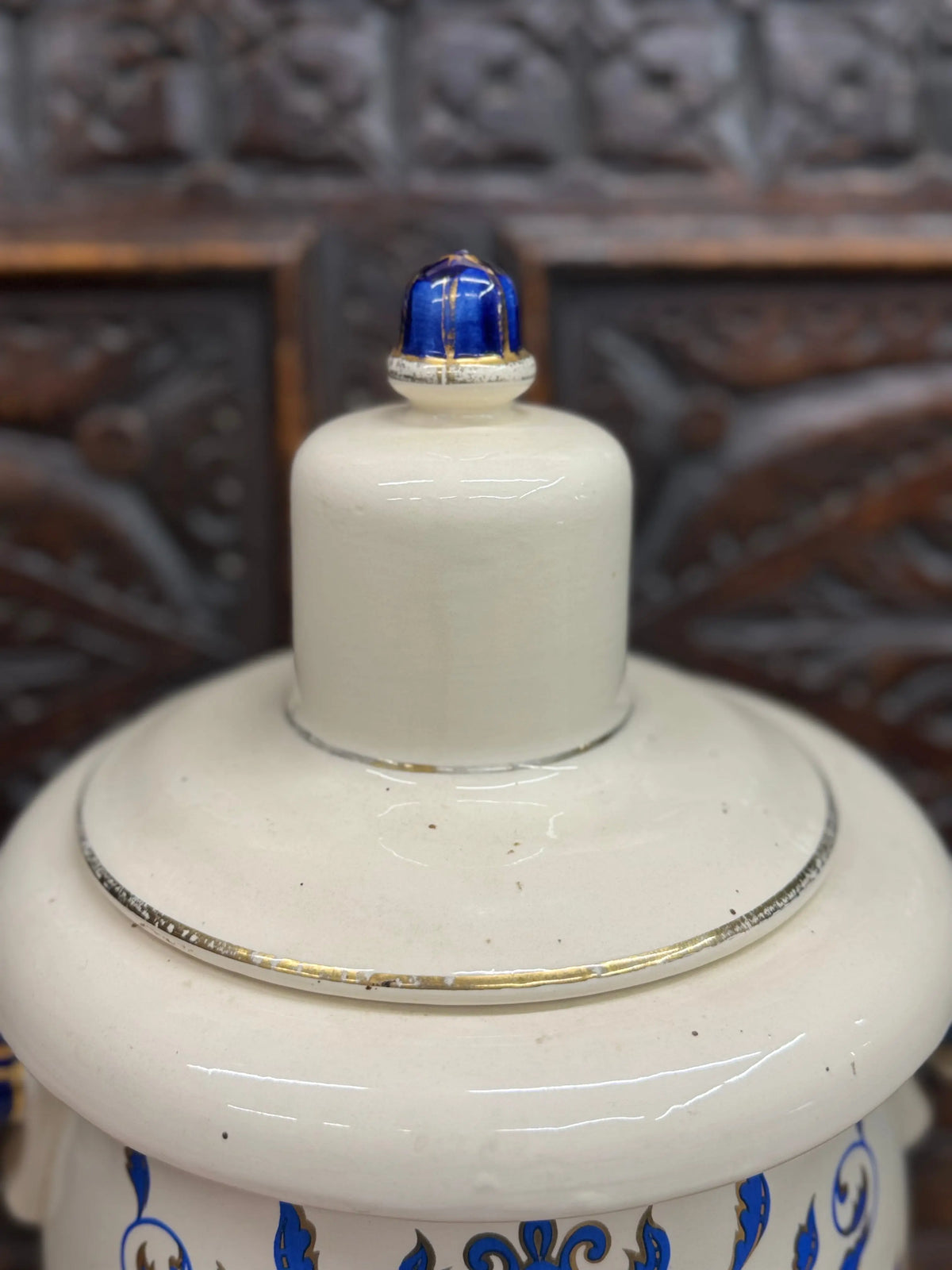 Large Vintage Chemist Apothecary TAMARINDS Jar – Lidded Pharmacy Display Jar