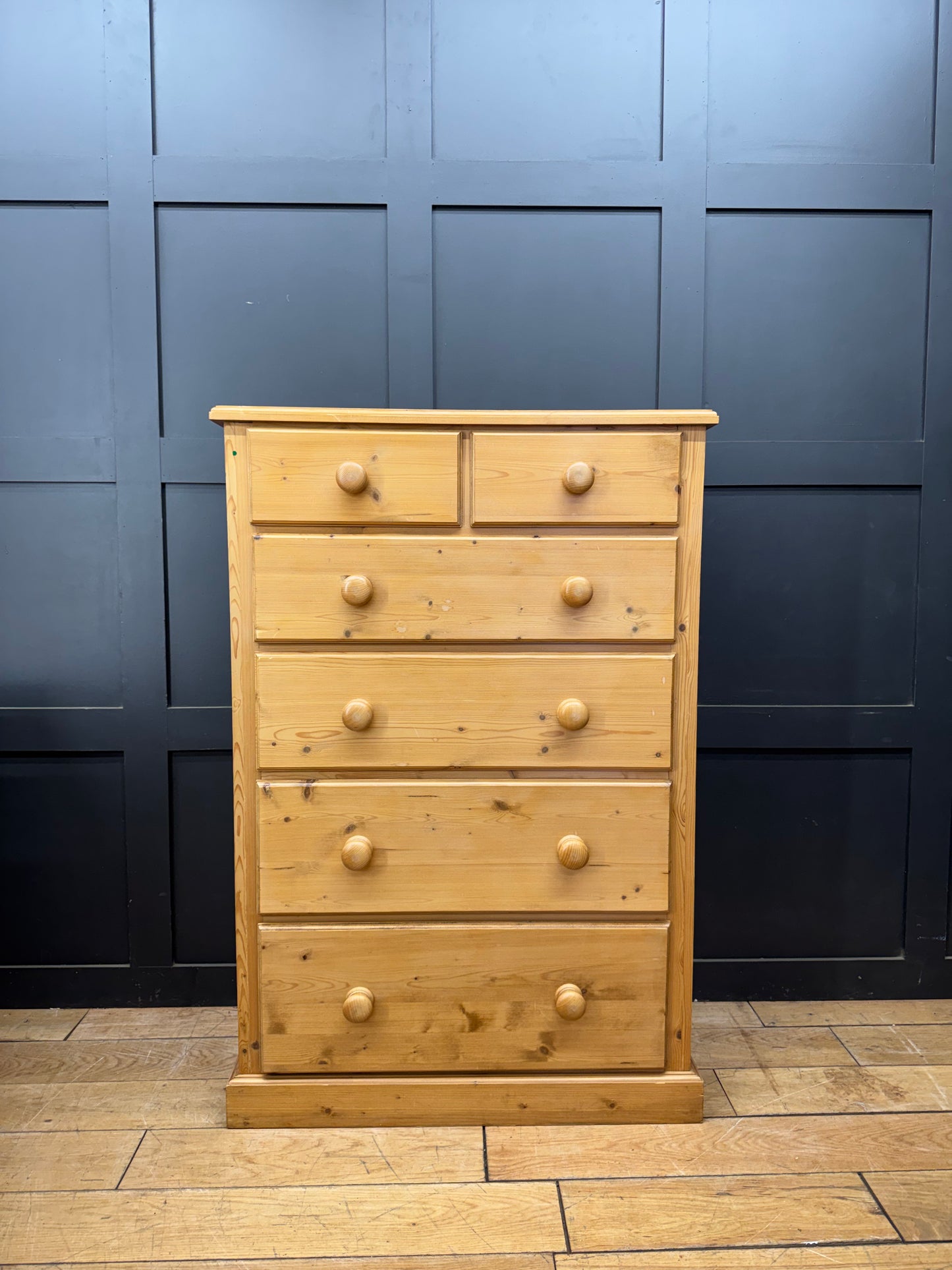 Pine Chest of Drawers Tallboy Bedroom Storage Furniture Vintage Style