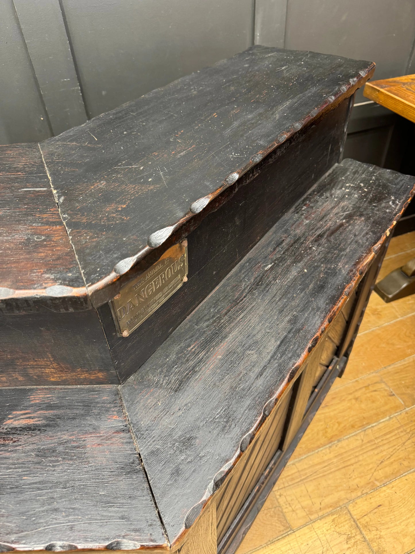 Rustic Solid Pine Home Bar Pub Counter Drinks Cabinet Cocktail Bar Unit