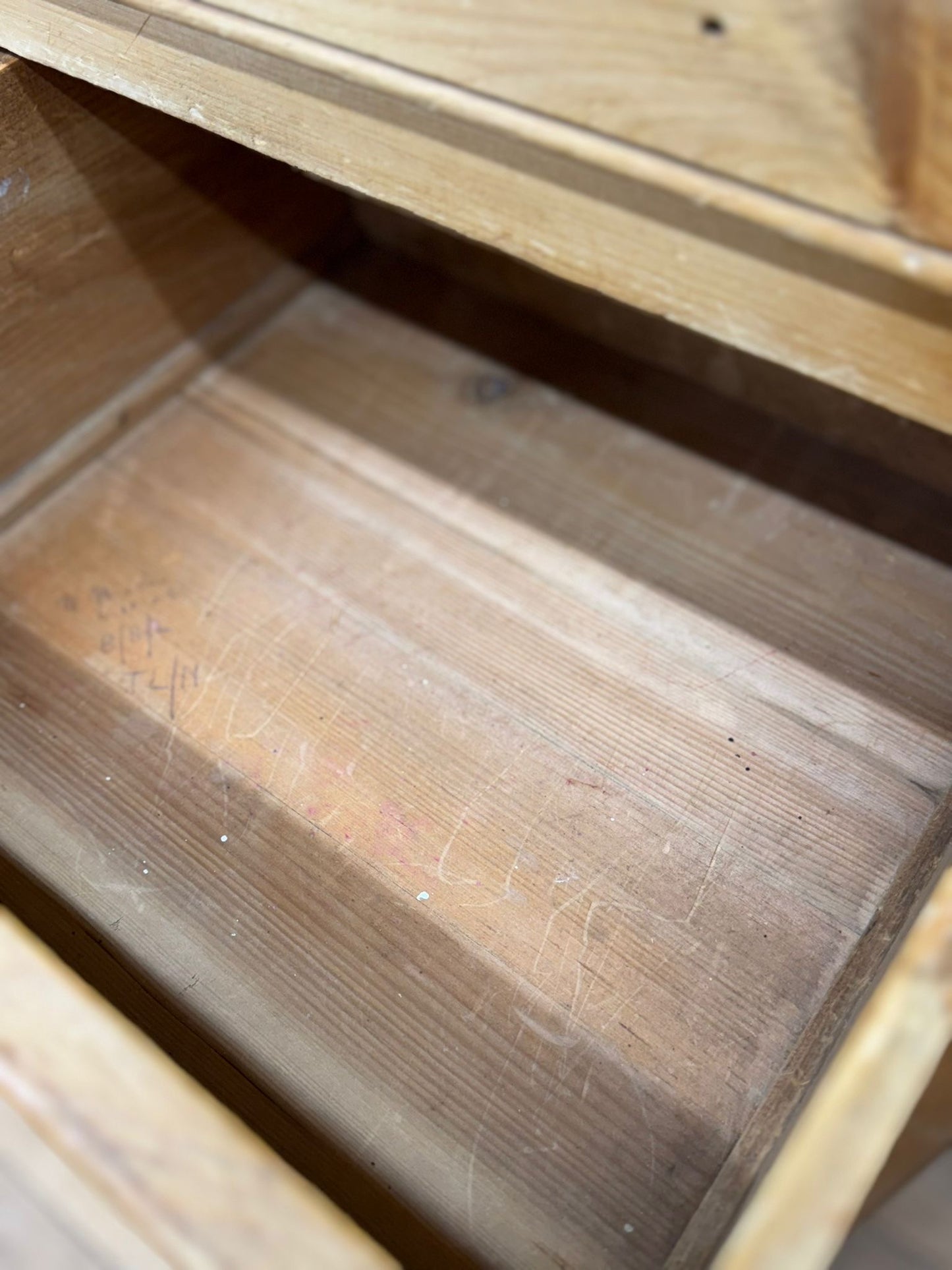 Antique Rustic Pine Chest of Drawers | Antique Farmhouse Bedroom Storage