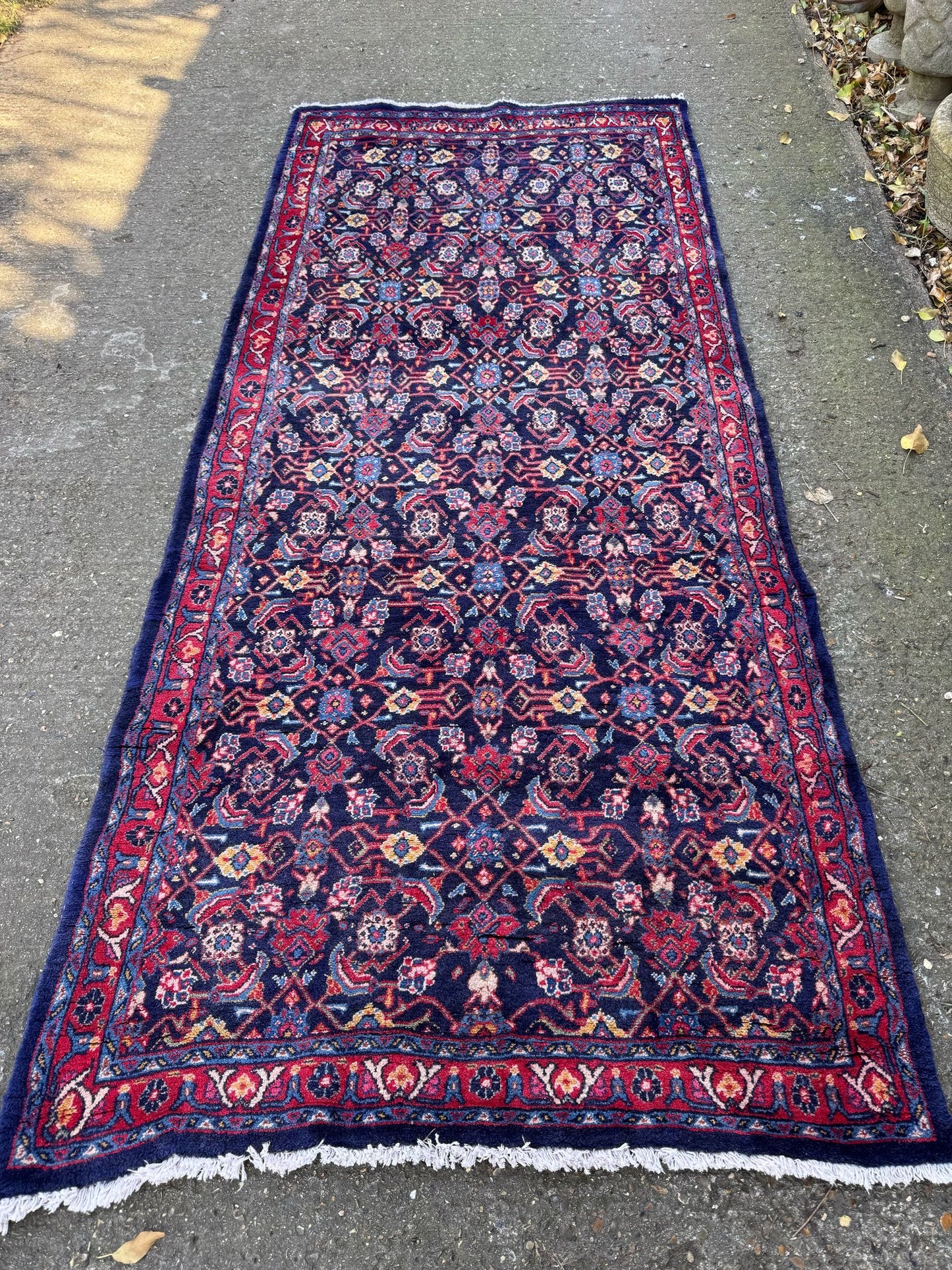 Vintage Handmade Wool Rug / Arak Sourak Sarough/ Handmade 300cm x 133cm