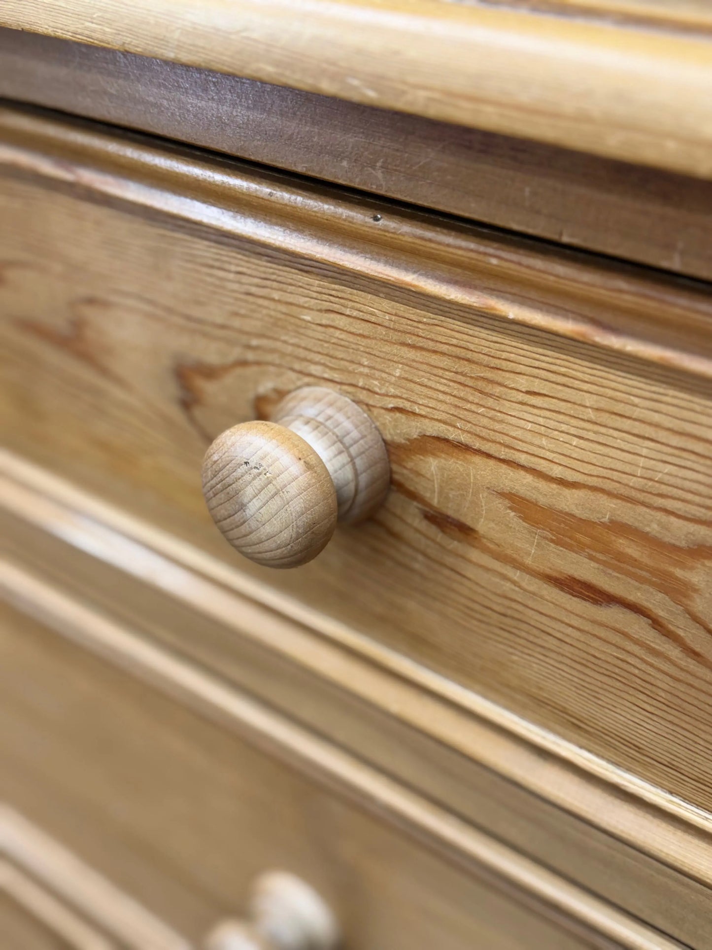 Solid Pine Chest of Drawers Rustic Country Farmhouse Bedroom Storage