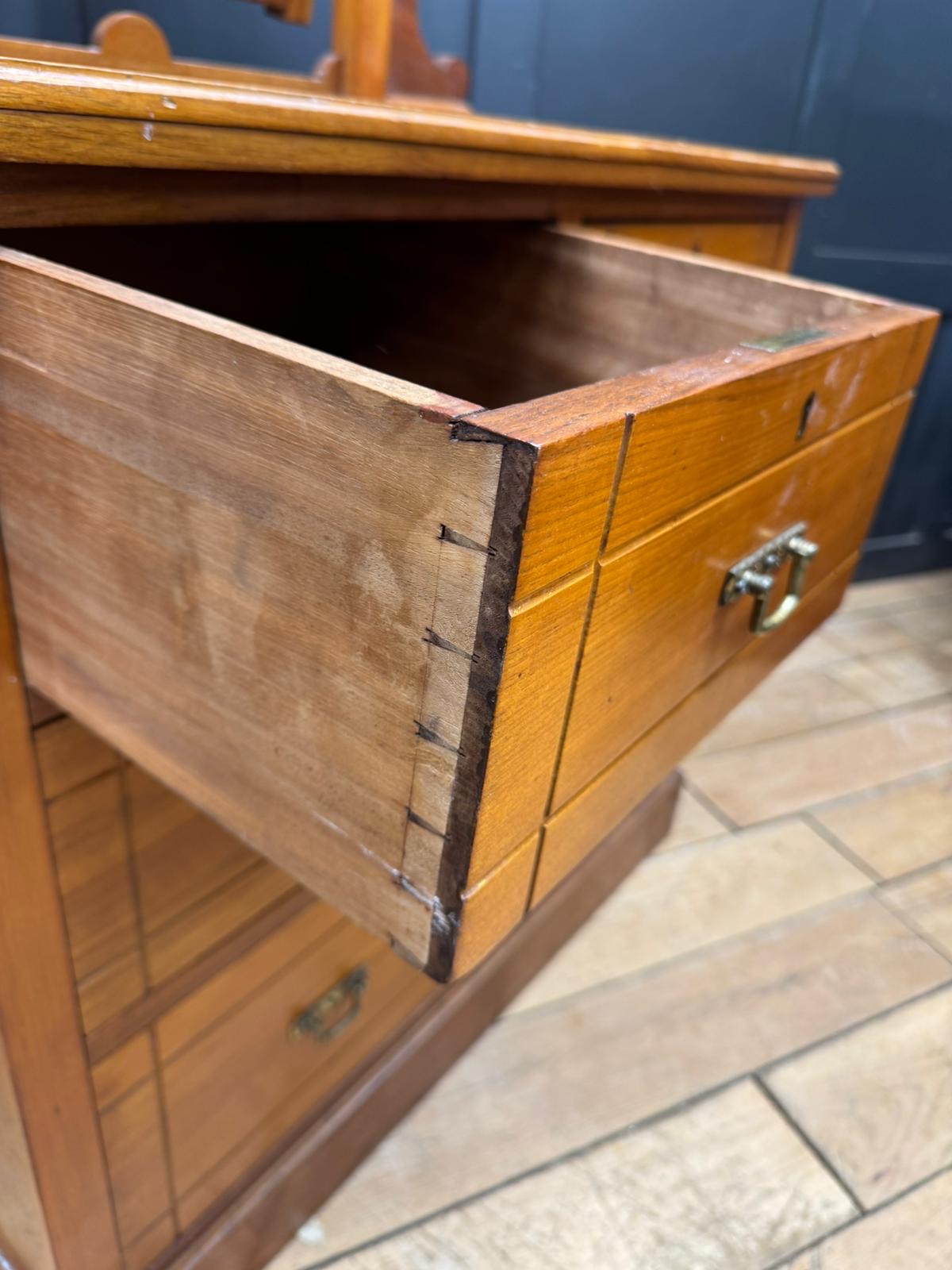 Antique Walnut Chest of Drawers by Maple & Co \ Edwardian Dressing Table