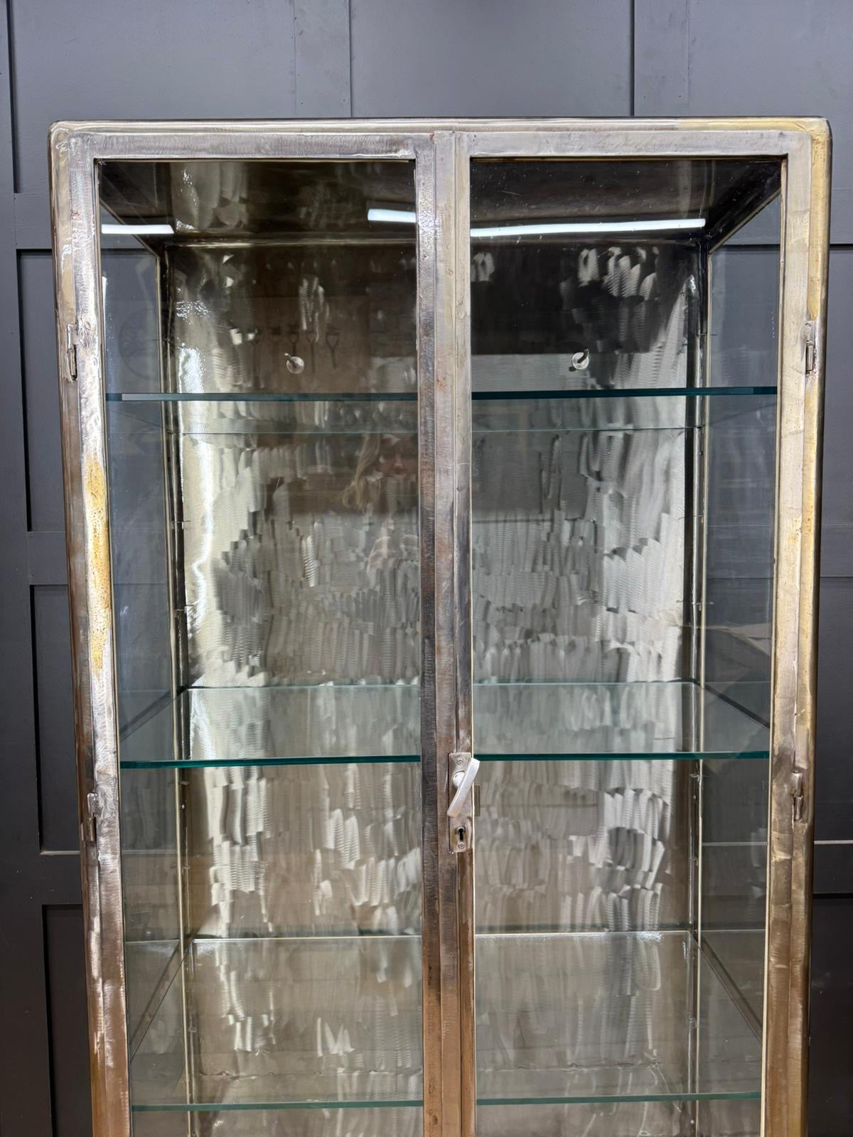 Industrial Medical Display Double Cabinet – Shop Display / Apothecary Bathroom