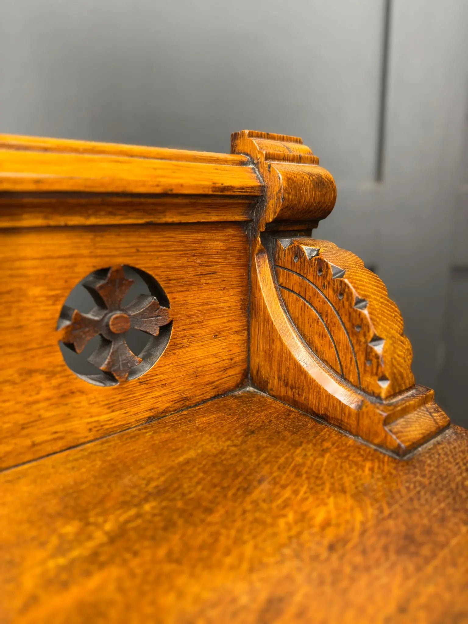 Antique Oak Buffet Sideboard Cabinet / Cupboard Gothic /Aesthetic Movement RUSTIC WAREHOUSE NORFOLK