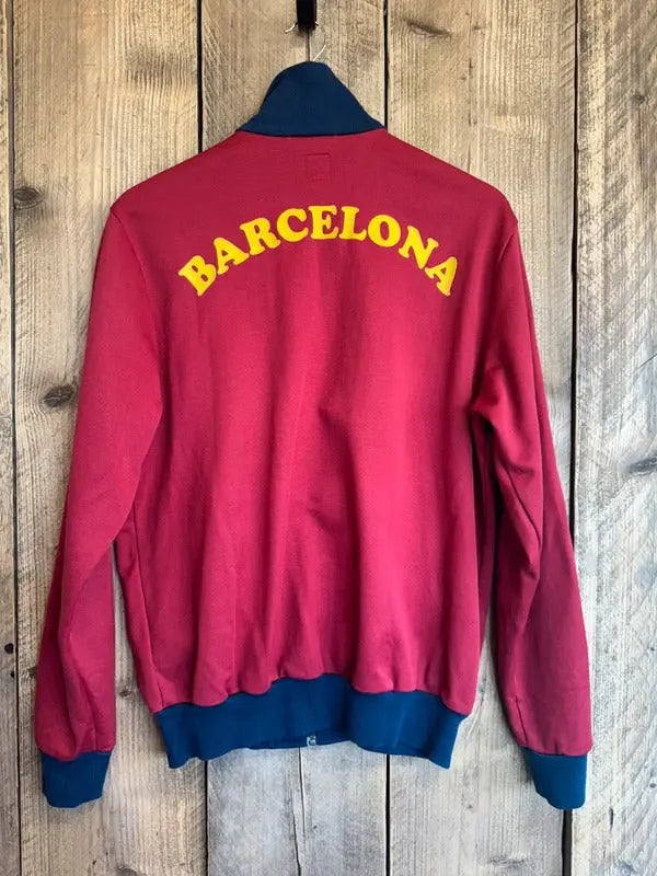 Vintage Adidas Originals Barcelona Tracksuit Top Large Retro #411