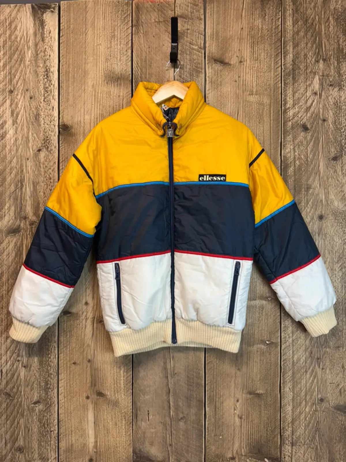 Original 1980s Vintage Elllese Ski Jacket Coat Mens Large Penguin Logo 1968-75 ellesse