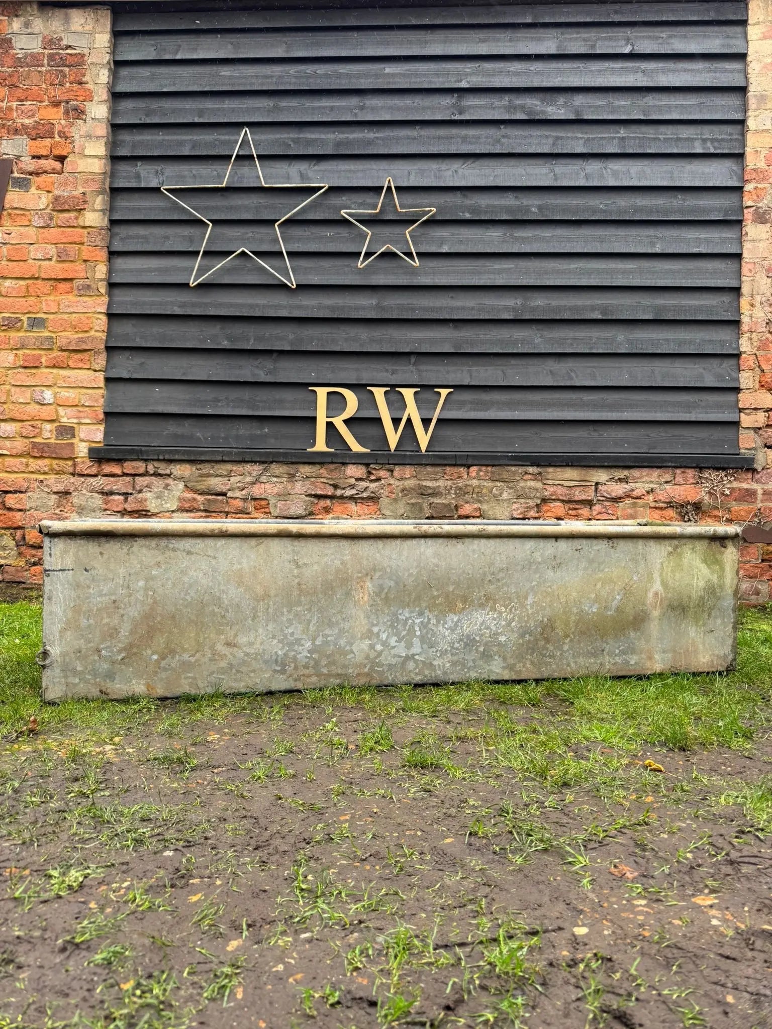 Reclaimed Galvanised Trough Large Planter /  Raised Flower Bed Plant Tree Pot Z3 RUSTIC WAREHOUSE NORFOLK