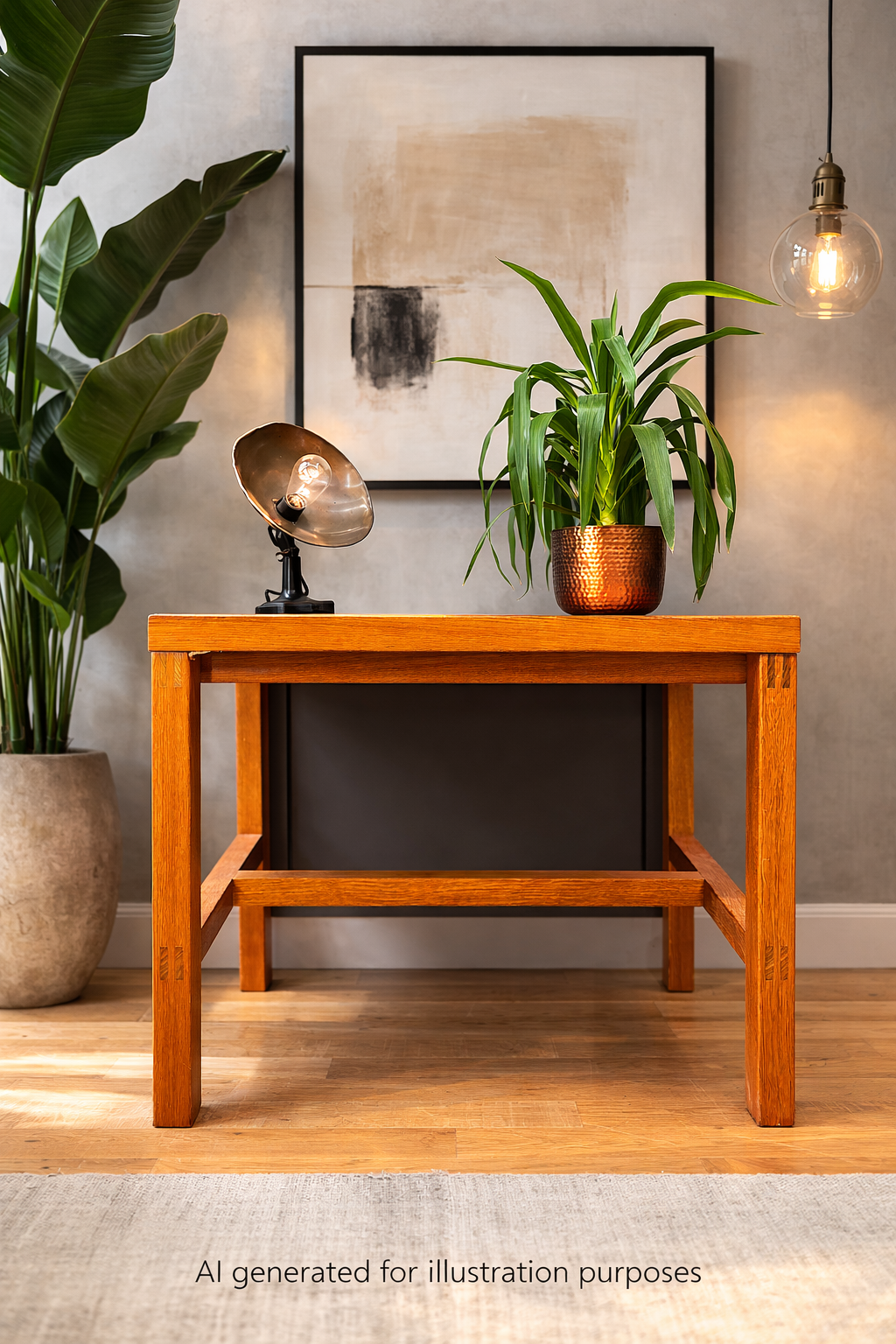 Mid Century Teak Writing Desk Side Table Console Hall Table Alfred Cox 92cm