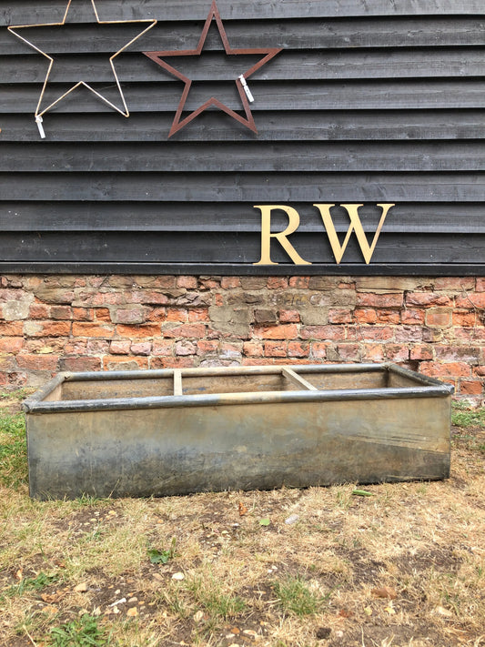 Reclaimed Galvanised Trough Large Planter / Raised Flower Bed Plant Tree Pot T10 RUSTIC WAREHOUSE NORFOLK