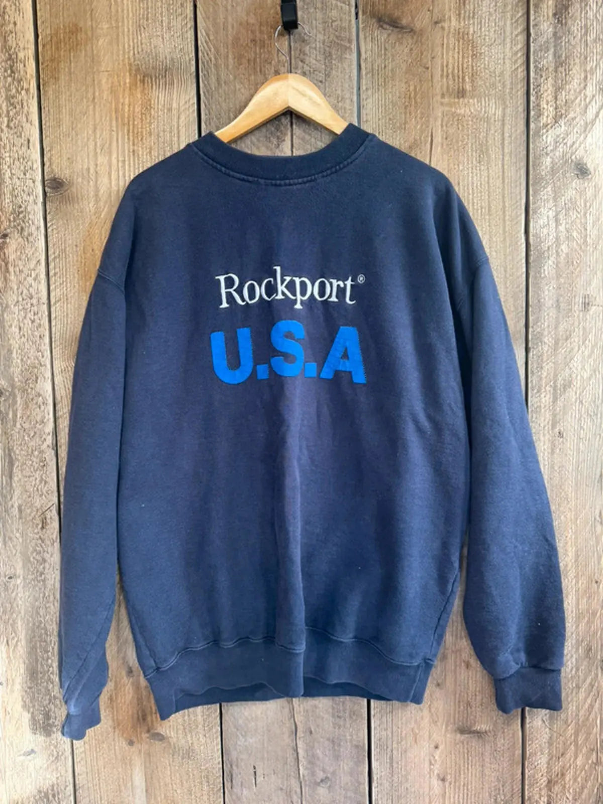 Vintage 90s Rockport Spell Out Jumper Sweater Mens XL Rockport