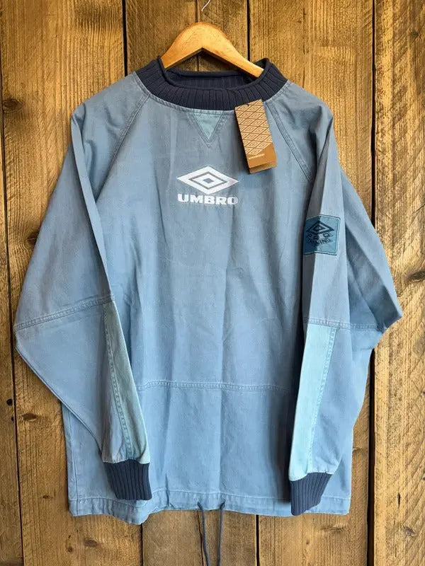 Vintage Umbro Drill Top Jumper Medium Brand New Oasis Maine Road #407