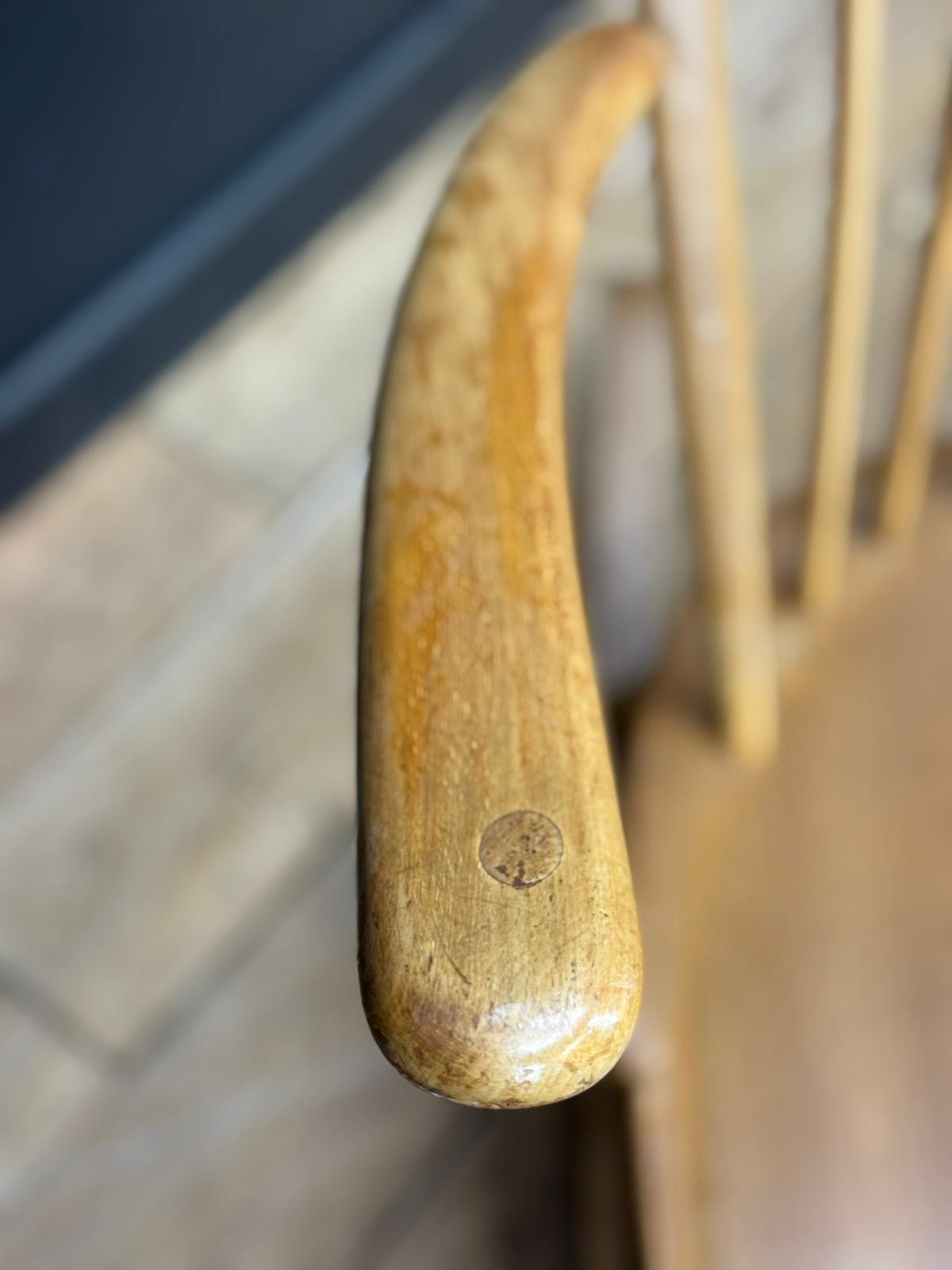 Vintage Ercol Blonde Rocking Chair Windsor Nursery Reading Scandi Mid Century
