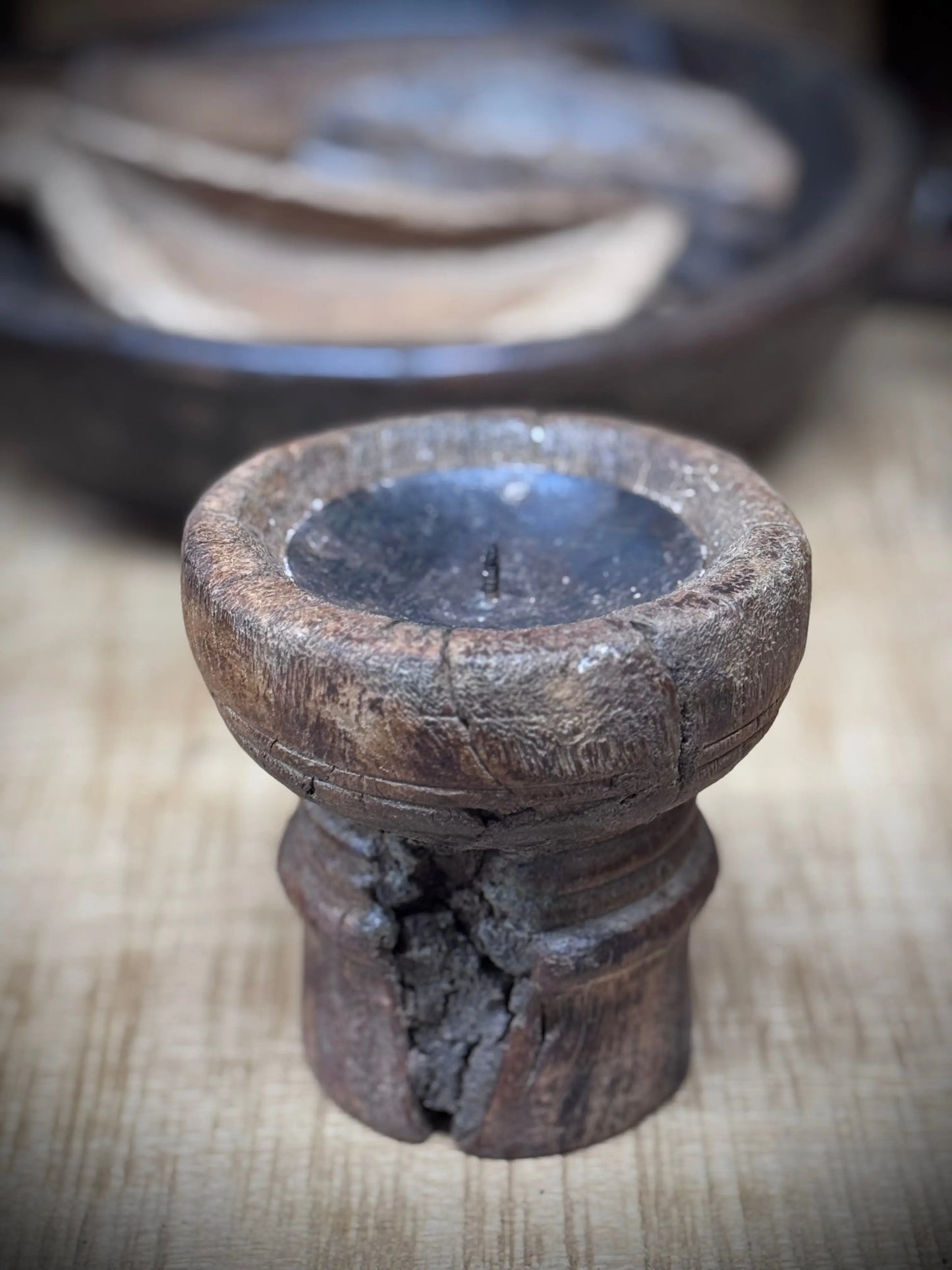 Rustic Wooden Candle Holder / Church Candle Stand / Reclaimed Farmhouse Decor A RUSTIC WAREHOUSE NORFOLK