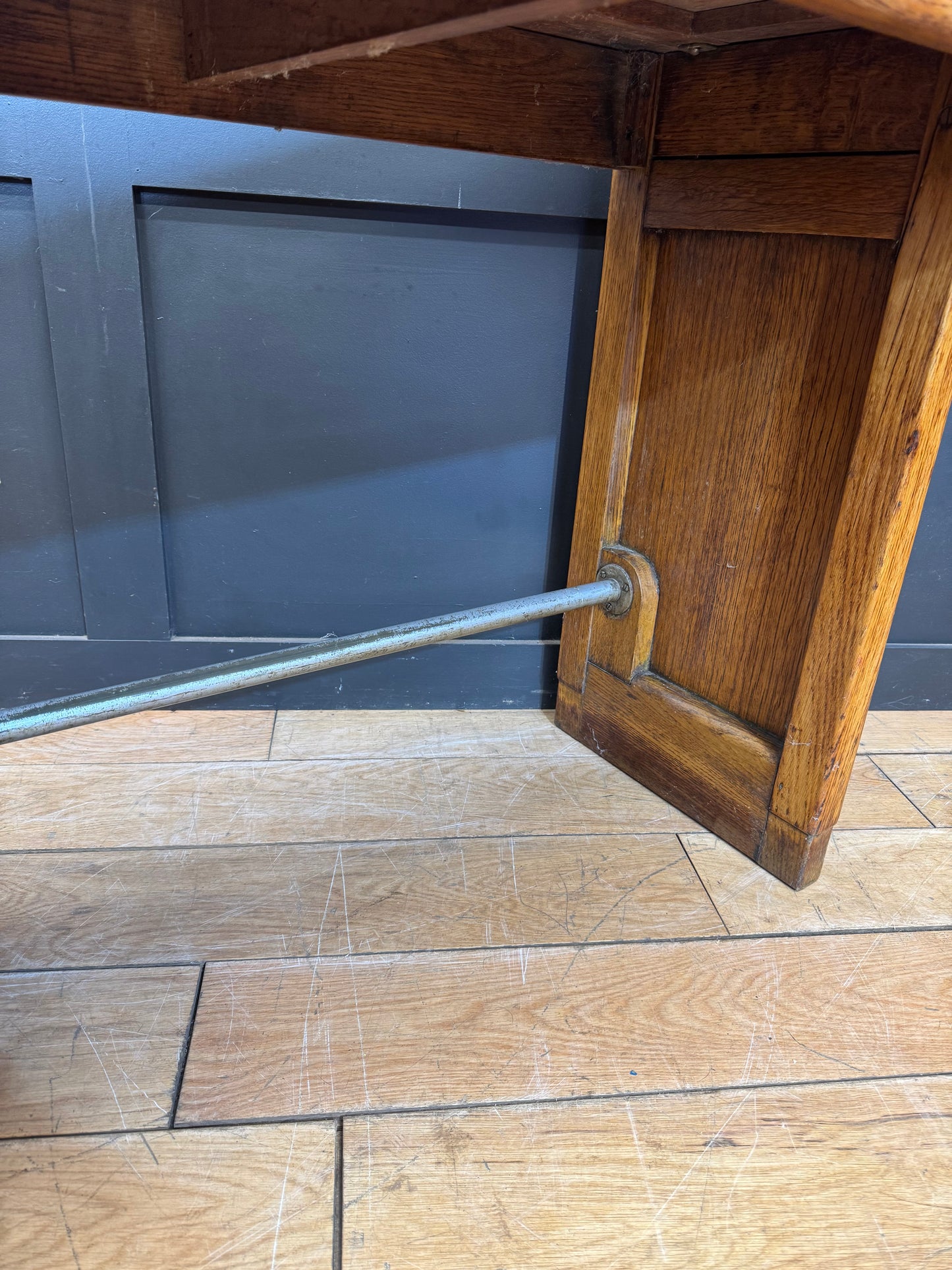 Vintage Oak Desk / Office Desk / Computer  Desk / Office Furniture