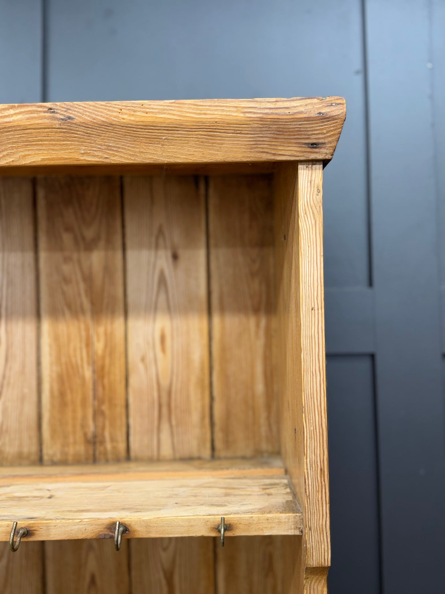 Antique Pine Kitchen Dresser Cabinet Cupboard Storage Pantry Drawers Shelves