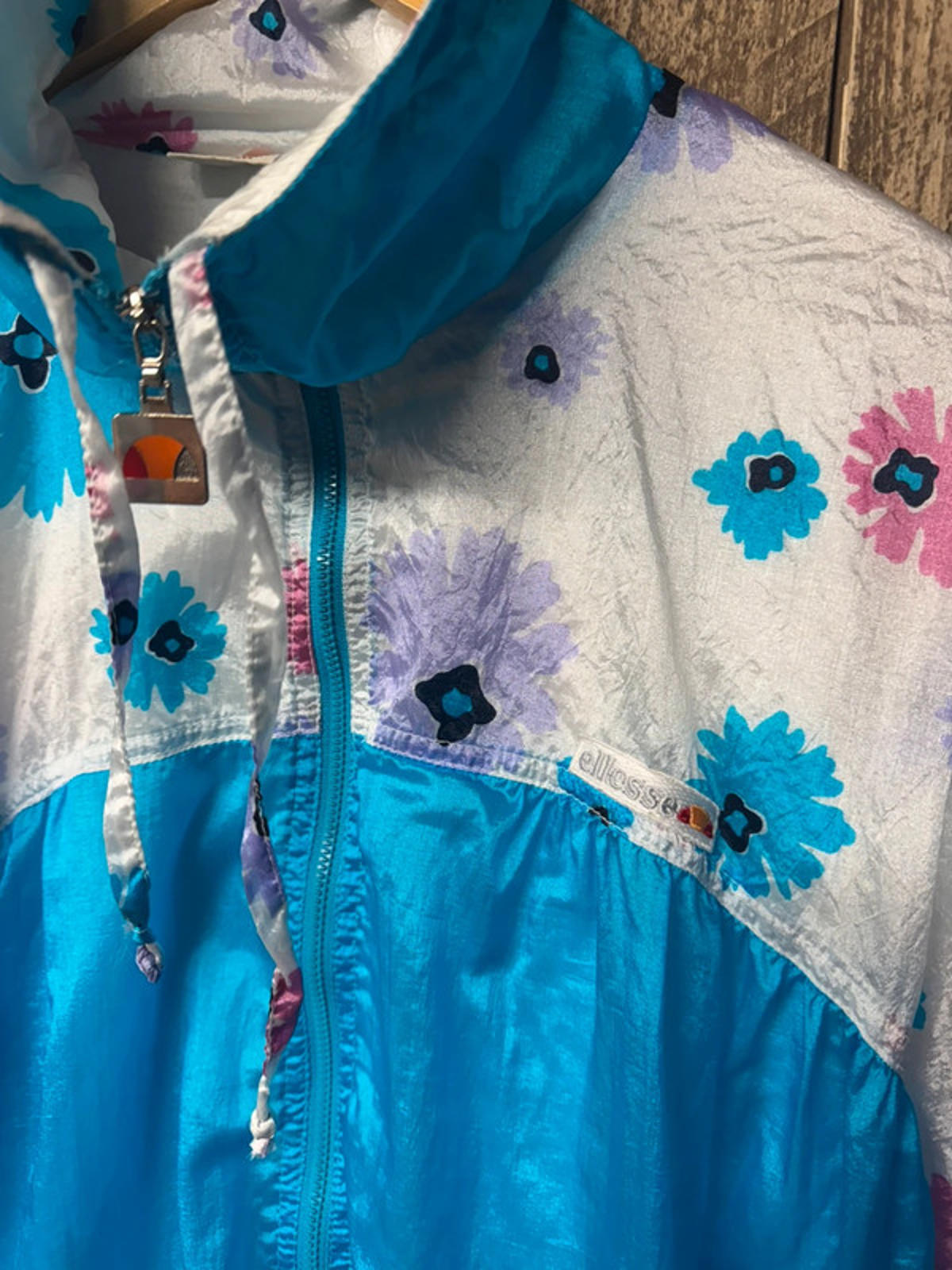 Original Vintage 1980s Womens Ellesse Full Shell suit Tracksuit Top and bottoms