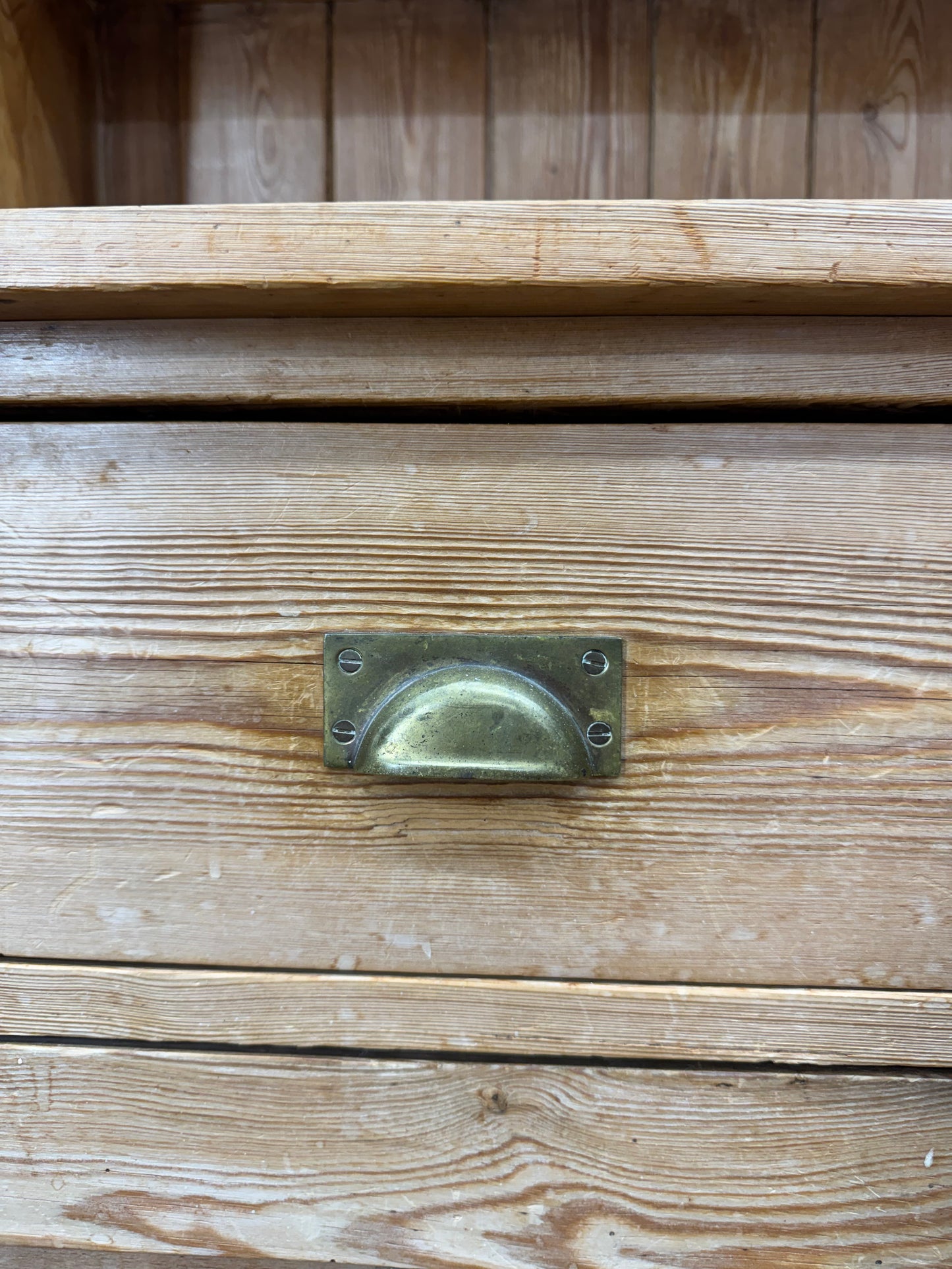 Antique Pine Kitchen Dresser Cabinet Cupboard Storage Pantry Drawers Shelves