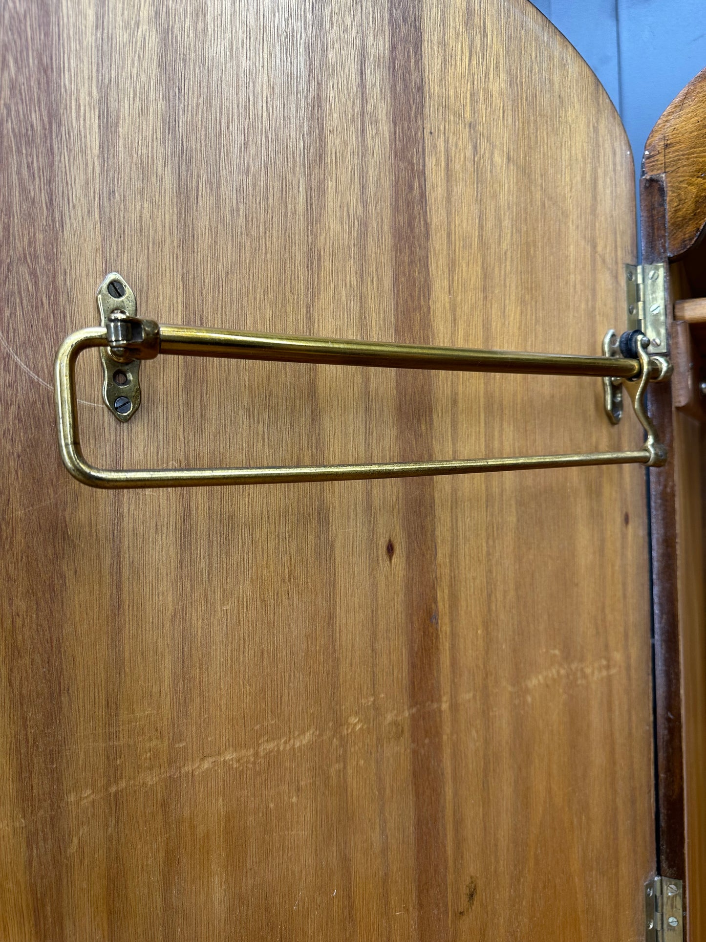 Antique  Art Deco Burr Walnut Wardrobe / Armoire / Cupboard Bedroom Storage