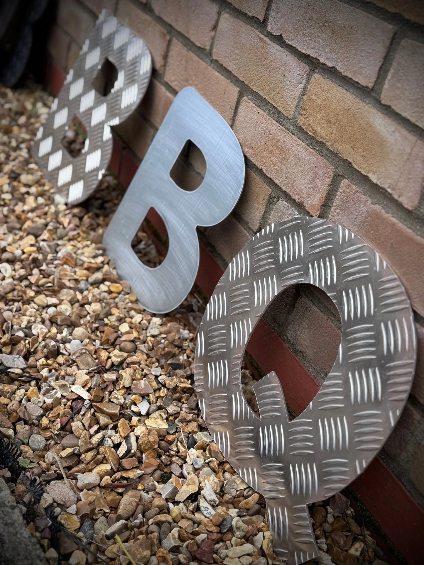 BBQ Steel Lettering 12 inch RUSTIC WAREHOUSE NORFOLK