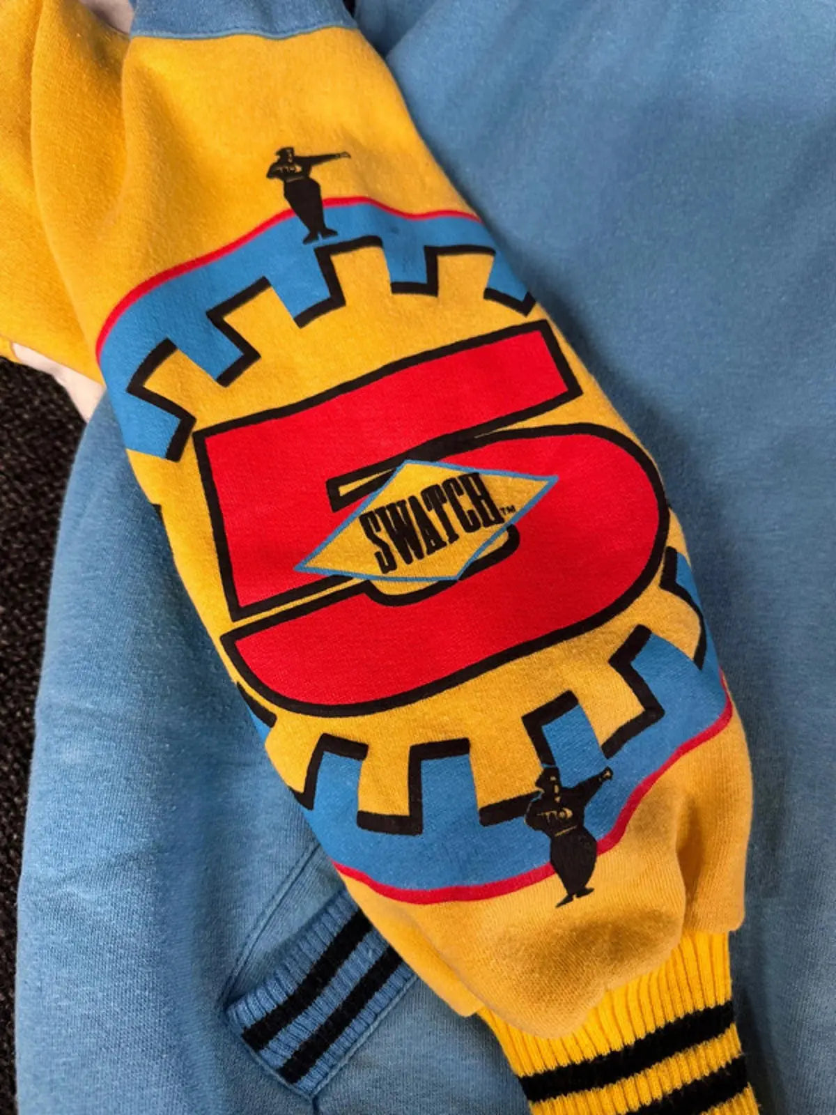 Rare Original 1990s Swatch watch Jacket Coat mens Small , women’s 8/10 Swatch